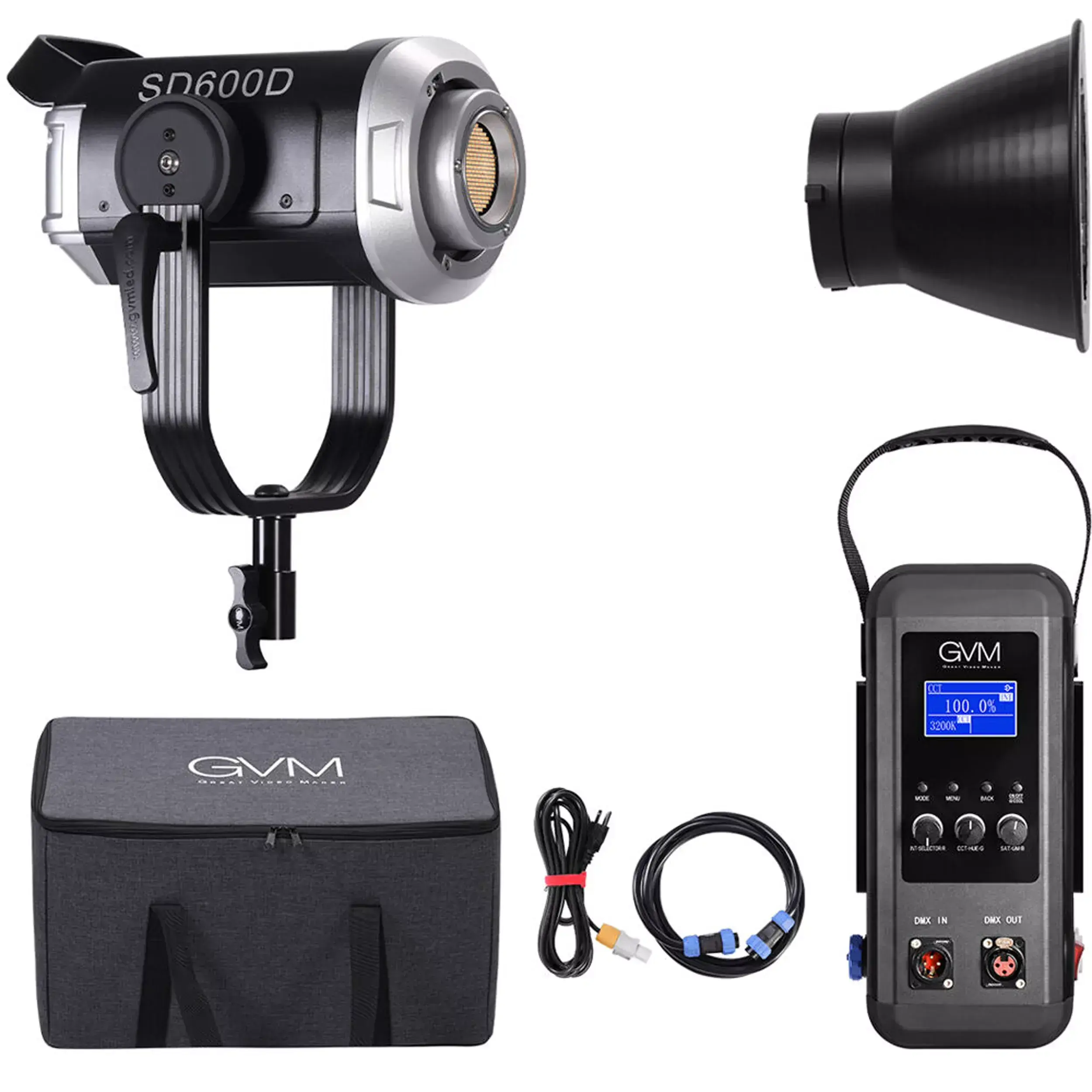 פנס לד GVM - SD600D 600W Bi-Color
