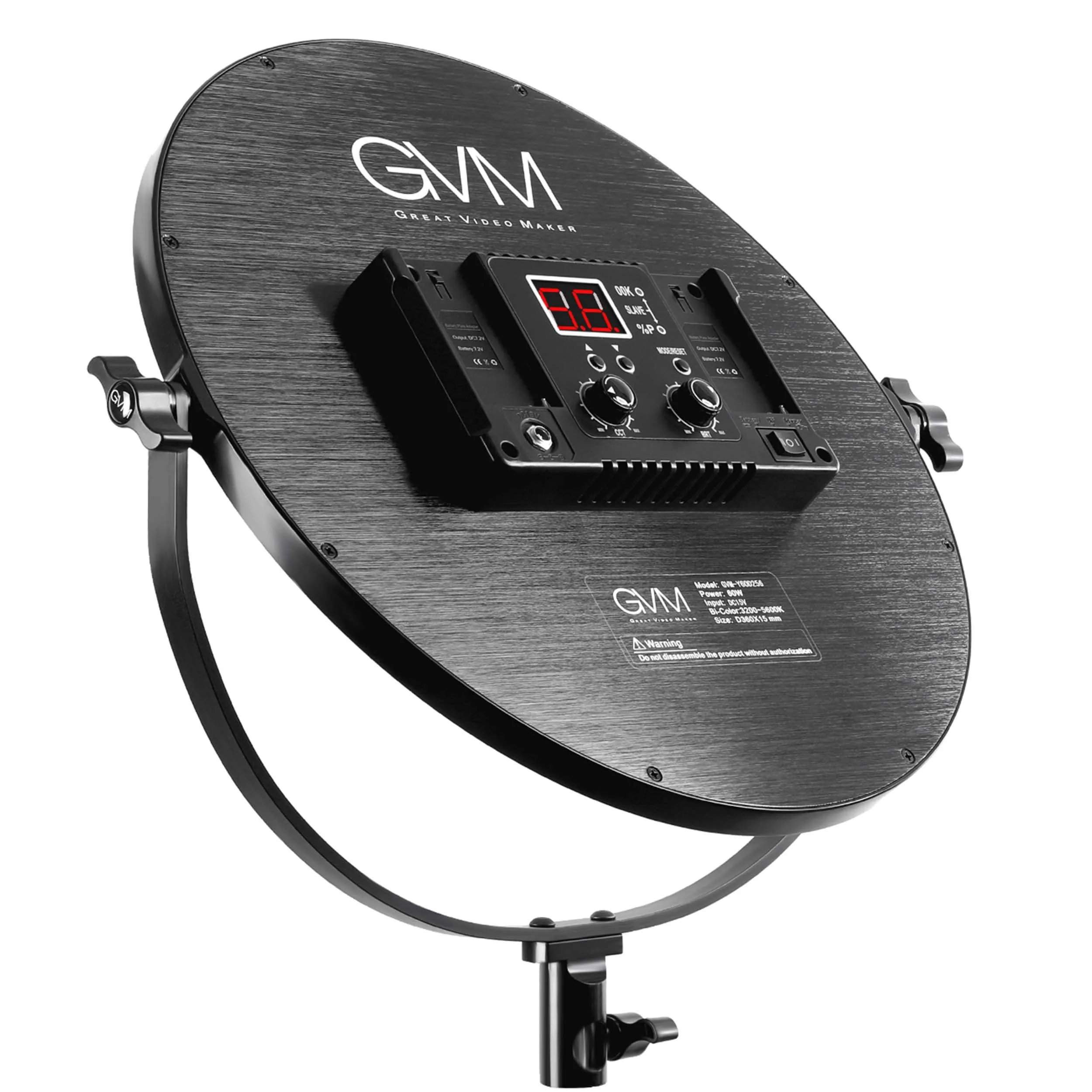 פנס לד עגול GVM Y60D256 Bi-Color