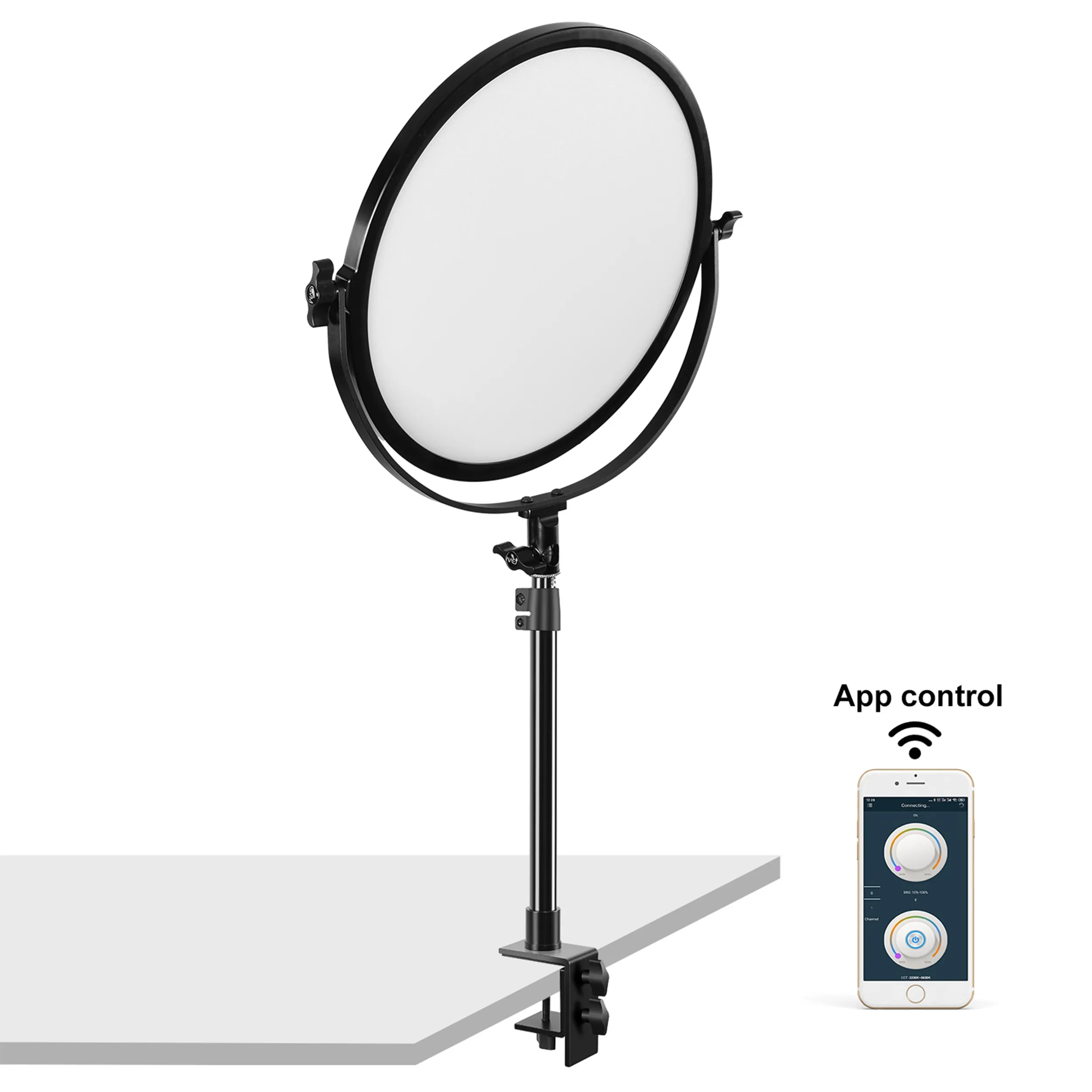 פנס לד עגול GVM Y60D256 Bi-Color