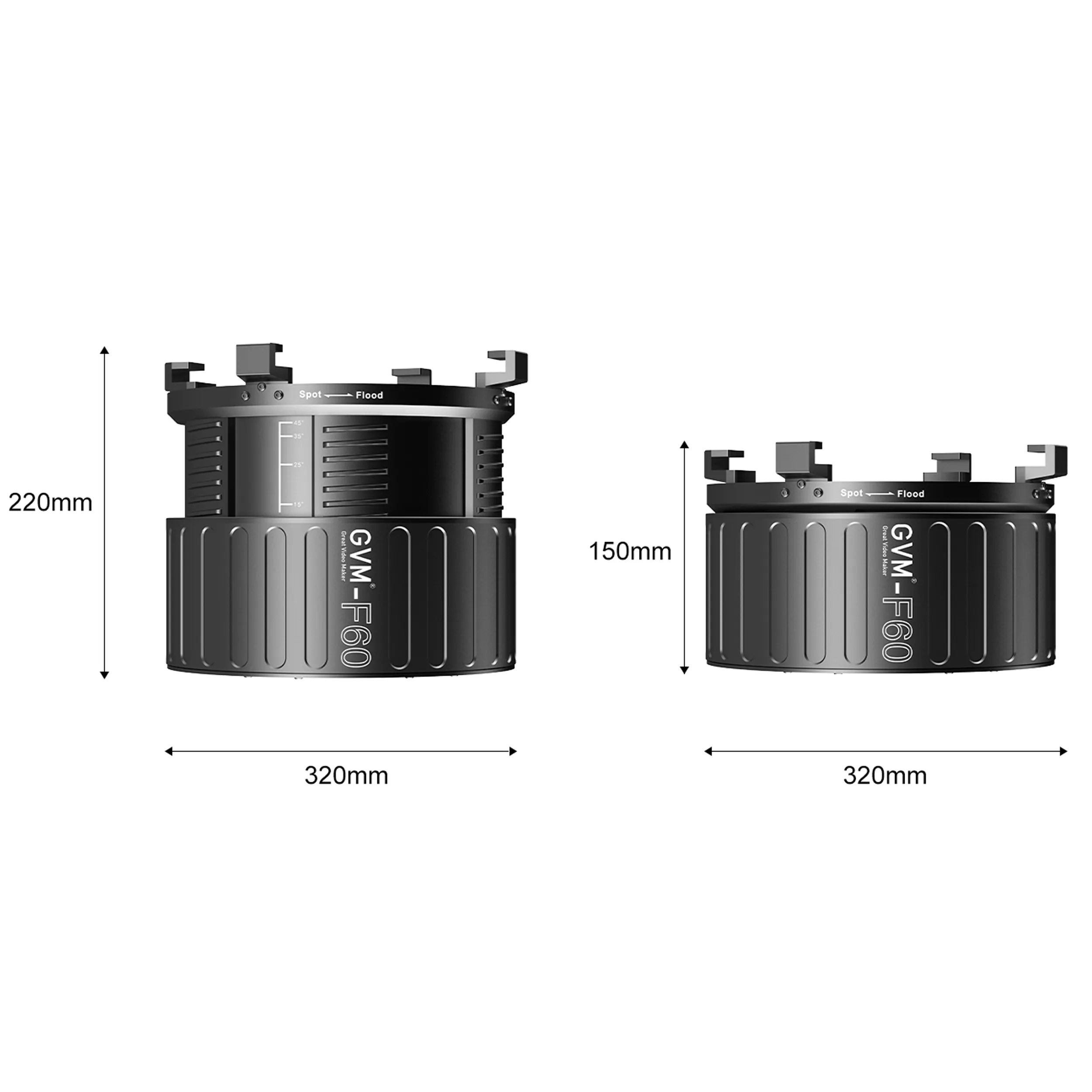 עדשה FRESNEL F60 לפנסי GVM