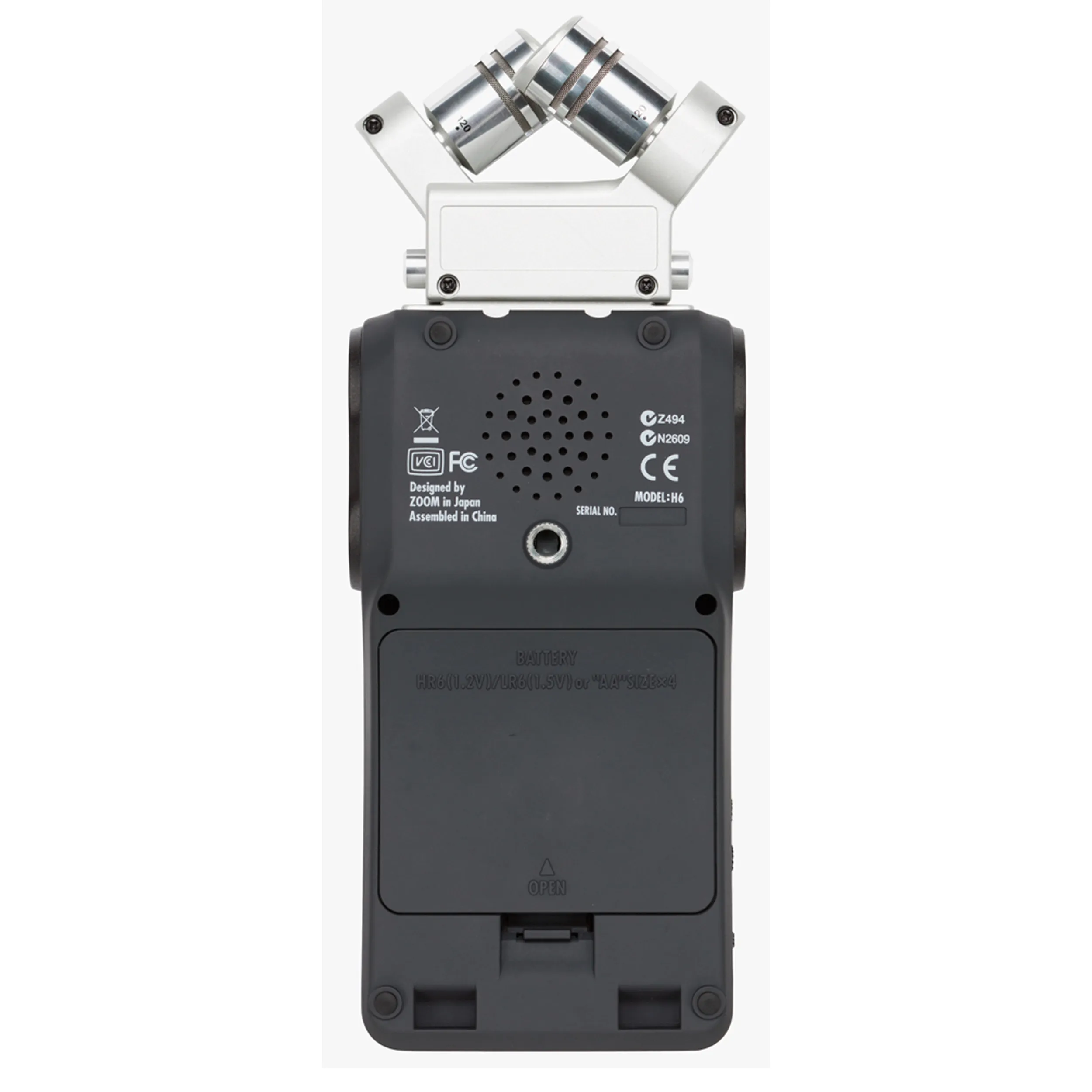 מכשיר הקלטה נייד 6 ערוצים גמור שחור Zoom H6