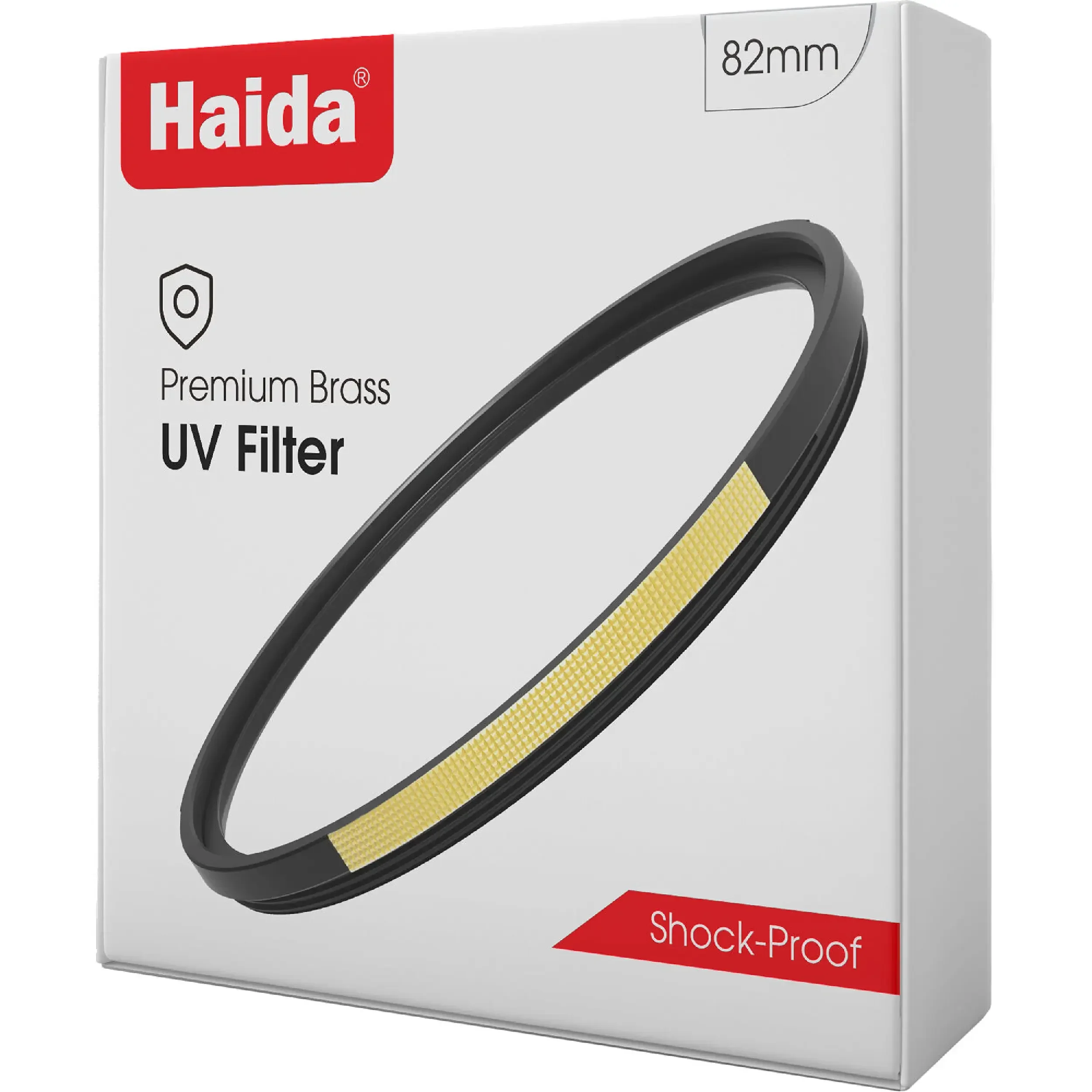 פילטר UV קוטר 82 מ"מ Haida Premium Brass Shock-Proof