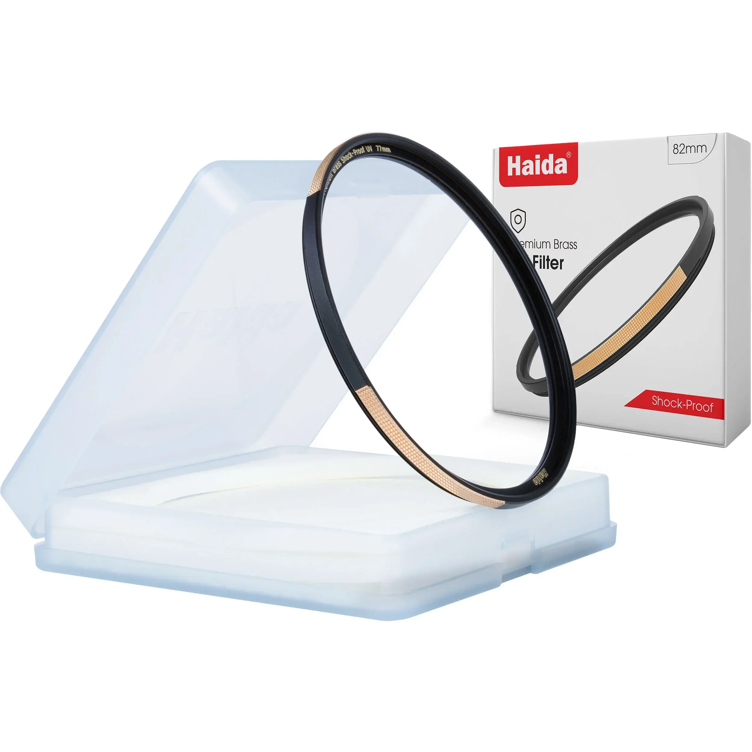 פילטר UV קוטר 82 מ"מ Haida Premium Brass Shock-Proof