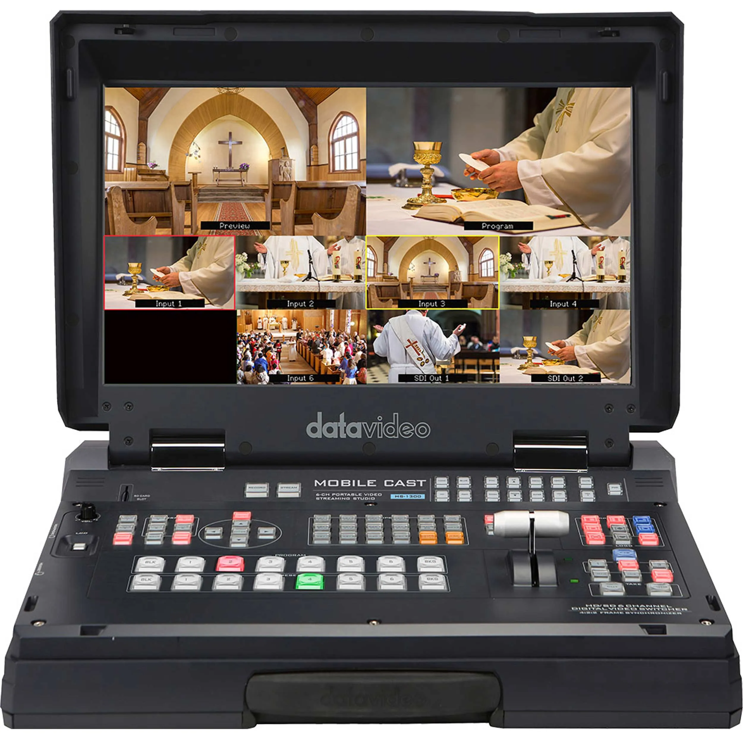 סטודיו נייד 6 כניסות DataVideo HS-1300