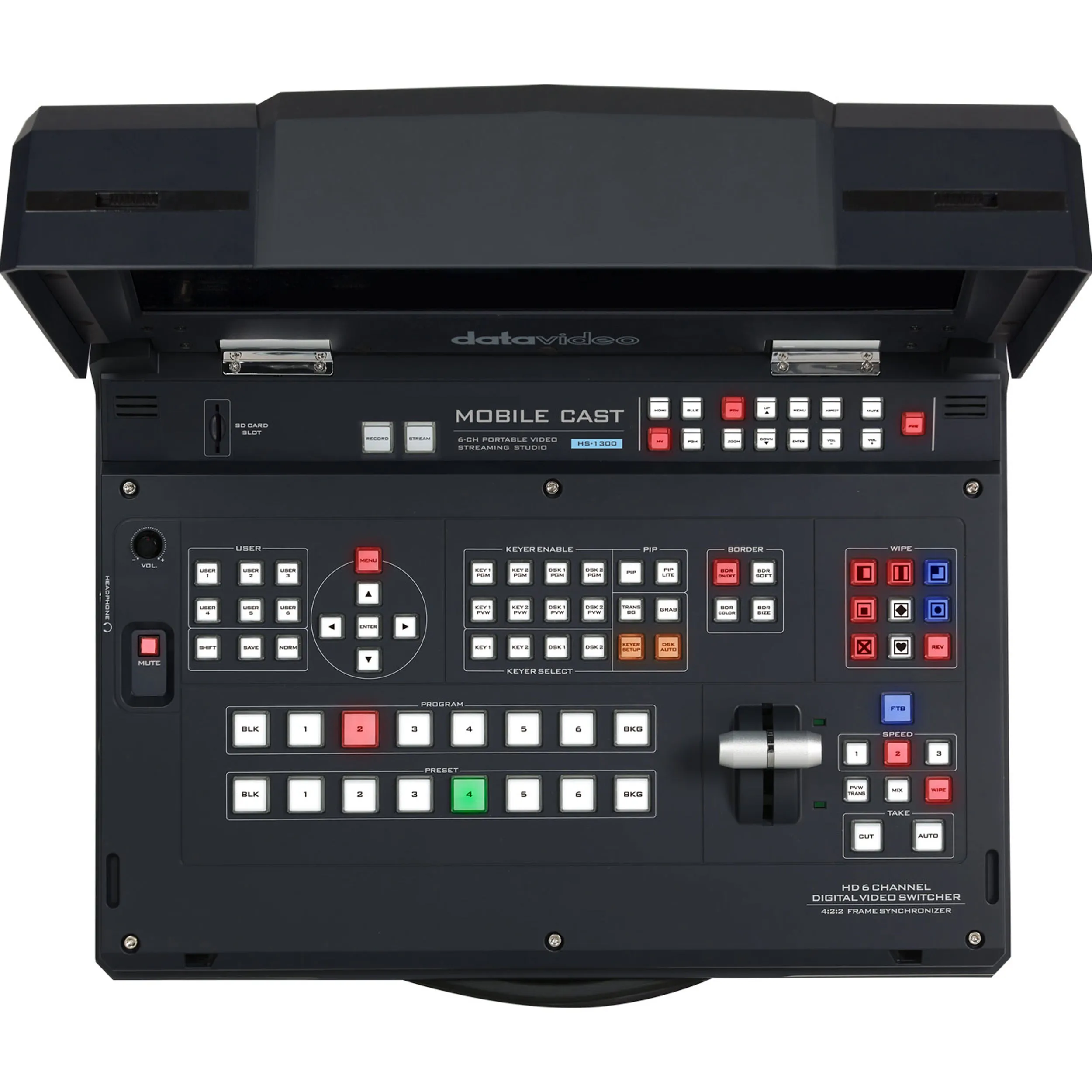 סטודיו נייד 6 כניסות DataVideo HS-1300