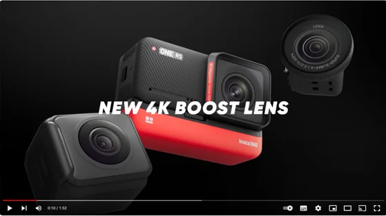 מצלמת אקסטרים Insta360 One RS 4K Edition