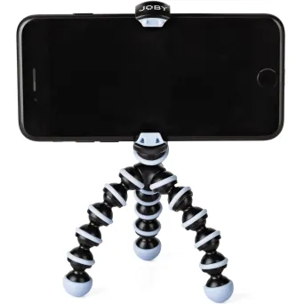 חצובת חוליות מיני שחורה/כחולה לטלפונים חכמים Joby Mobile Mini