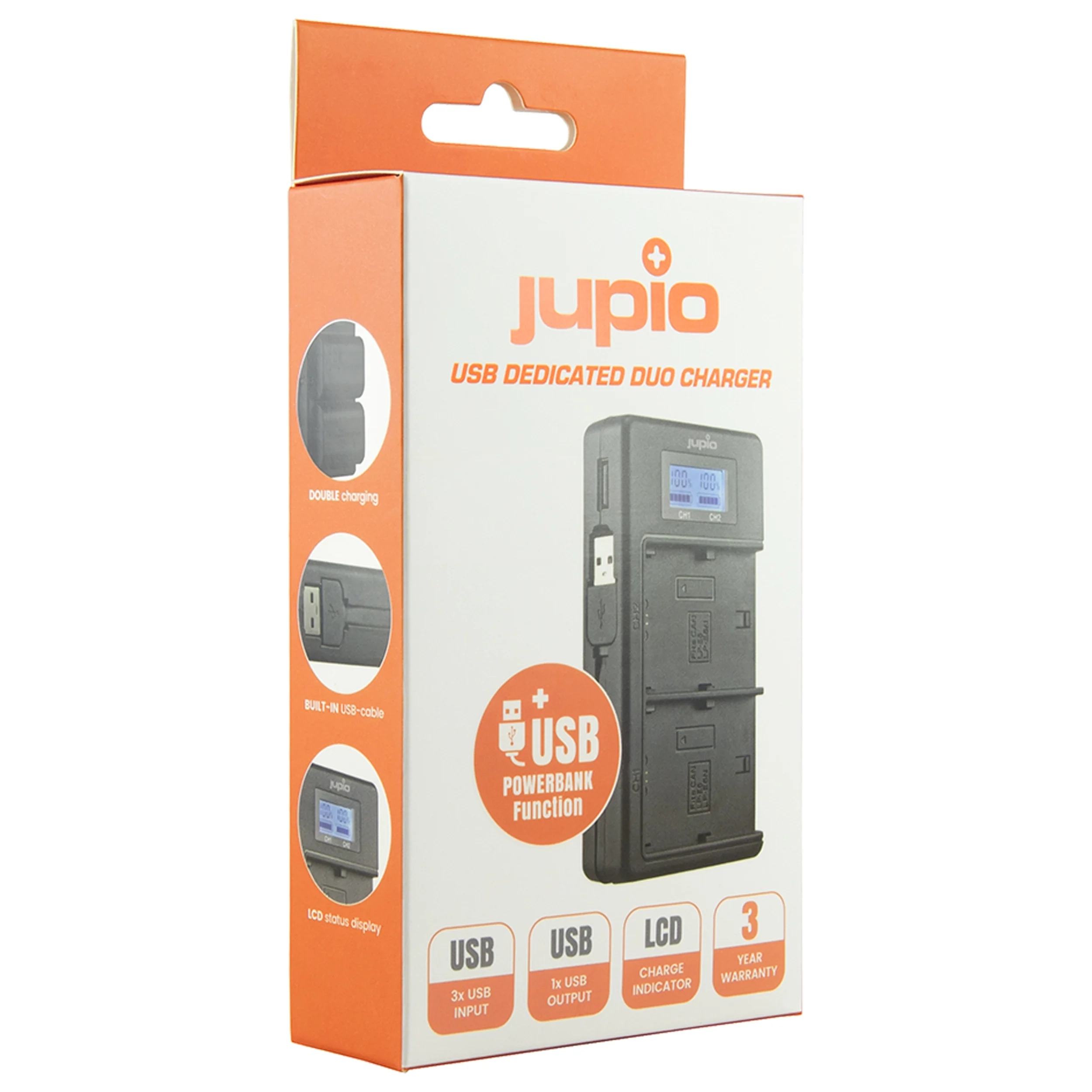 מטען כפול USB ייעודי לסוללות Nikon EN-EL15