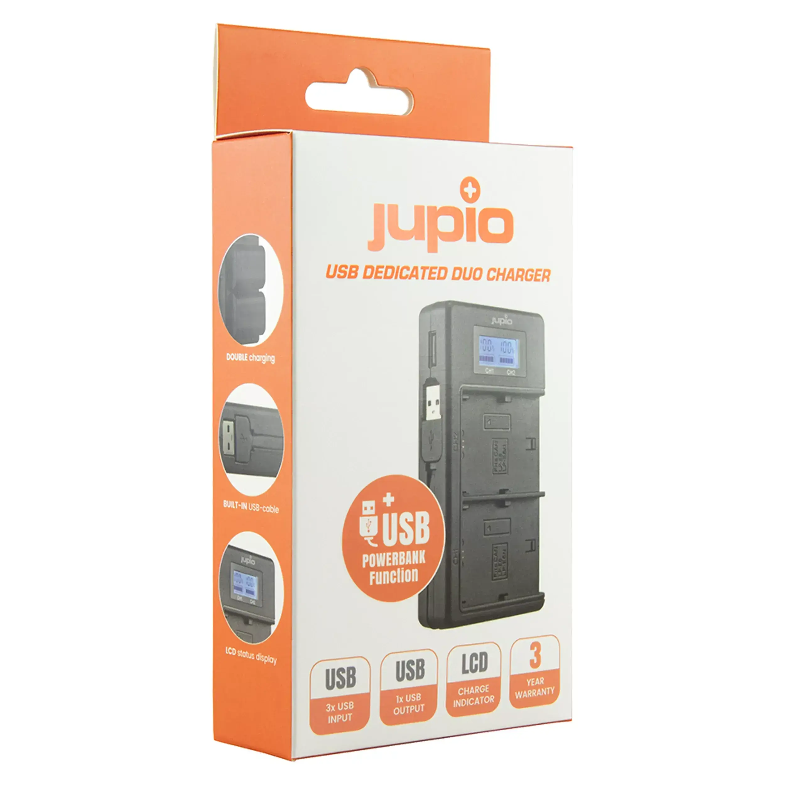 מטען כפול USB ייעודי לסוללות Canon LP-E12