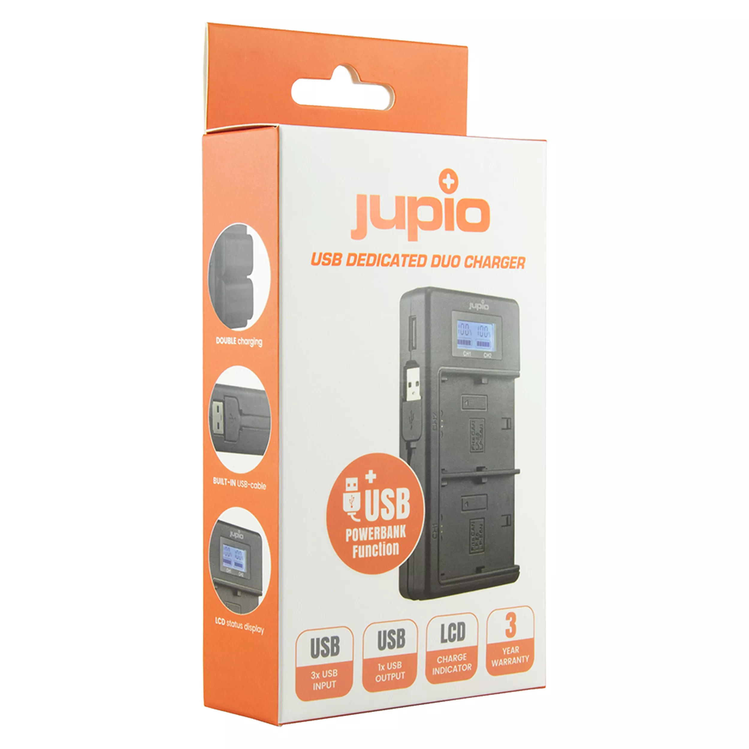 מטען כפול USB ייעודי לסוללות Canon LP-E10