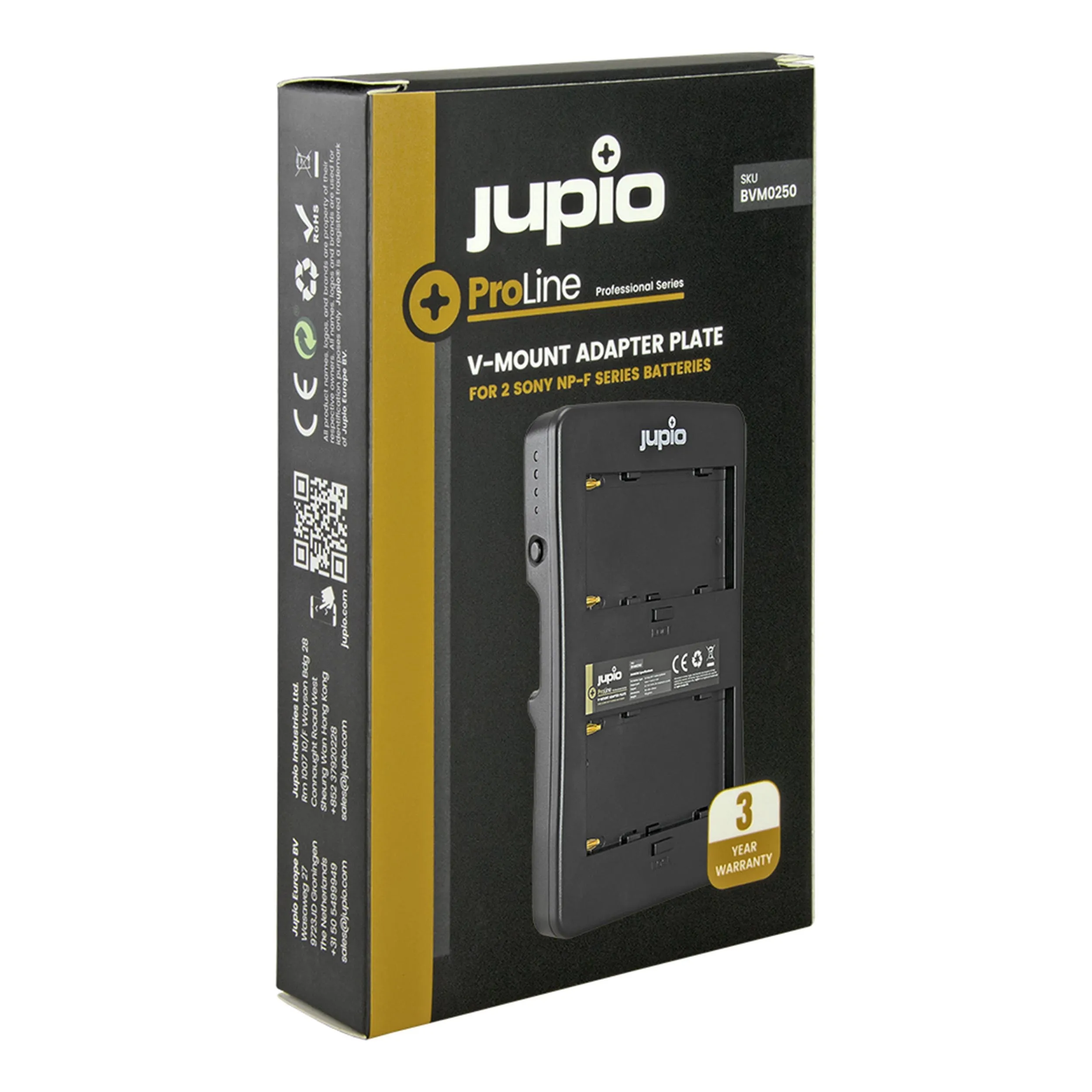 מתאם V-Mount ל-2 סוללות Sony NP-F