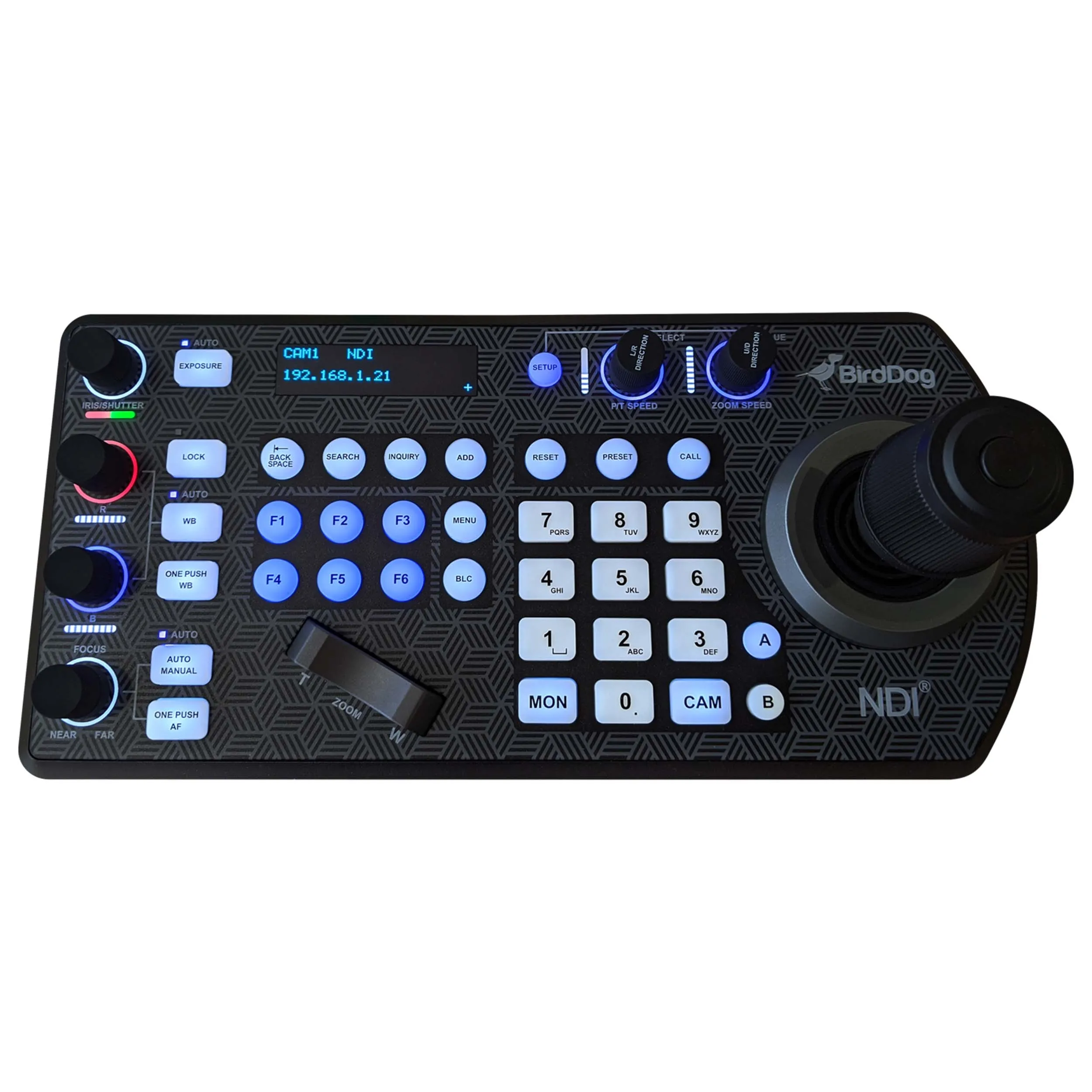 מערכת שליטה BirdDog PTZ Keyboard With NDI