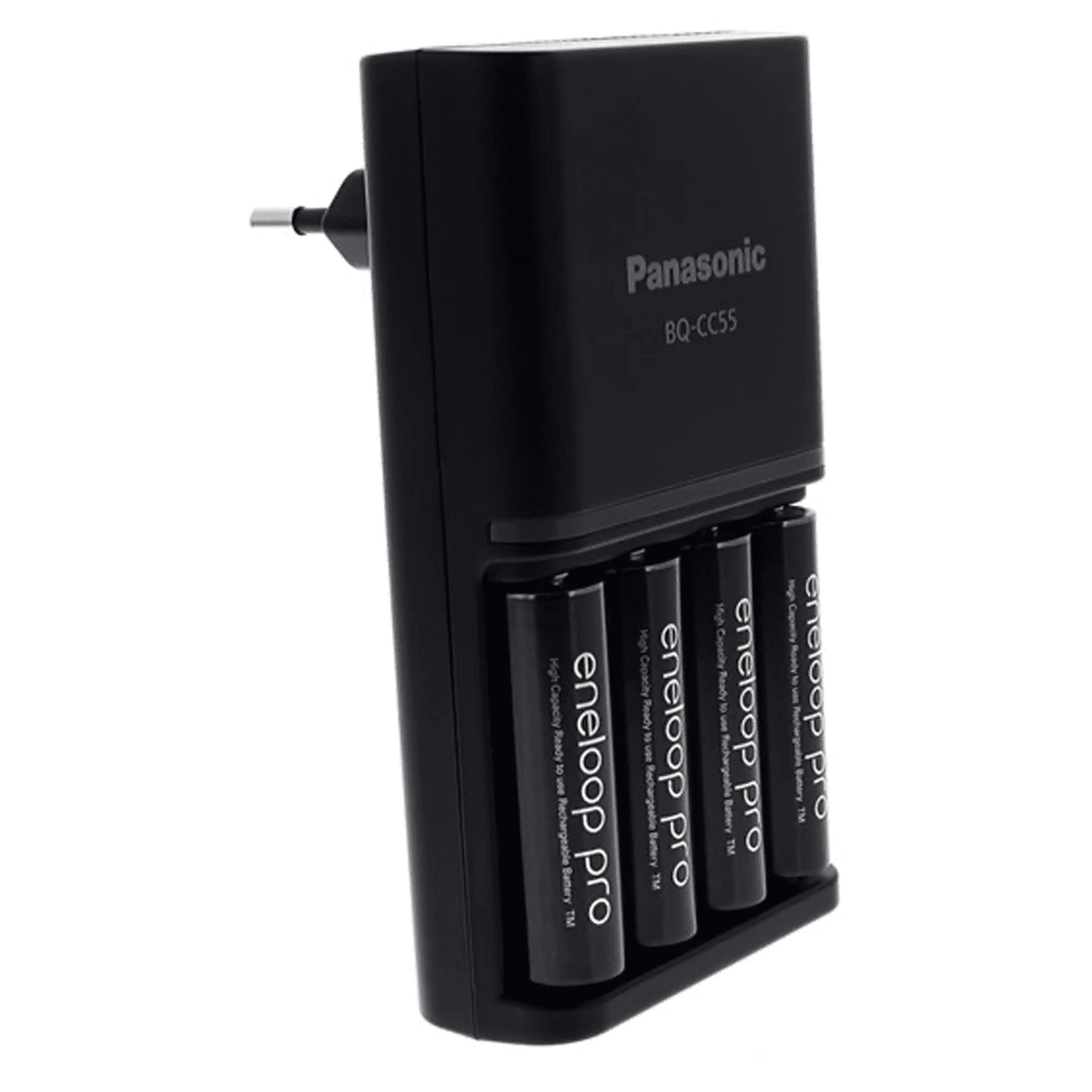 קיט 4 סוללות Eneloop Pro 2500mAh AA + מטען מהיר מבית Panasonic
