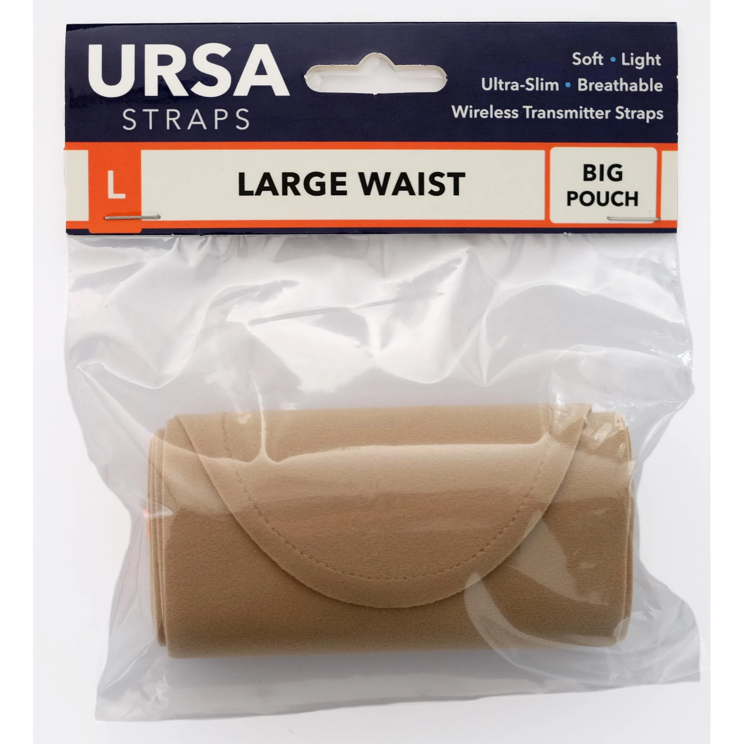רצועת מותן גדולה, פאוץ' משדר גדול, צבע בז' URSA Straps