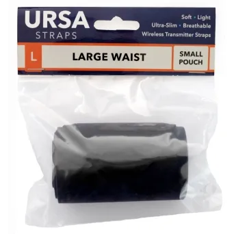 רצועת מותן גדולה, פאוץ' משדר קטן, צבע שחור URSA Strap