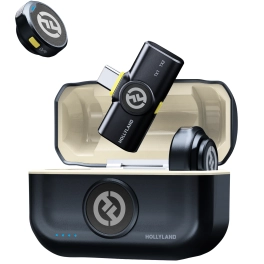 מערכת מיקרופון אלחוטית 2 משדרים HOLLYLAND LARK M2 DUO ANDROID USB-C