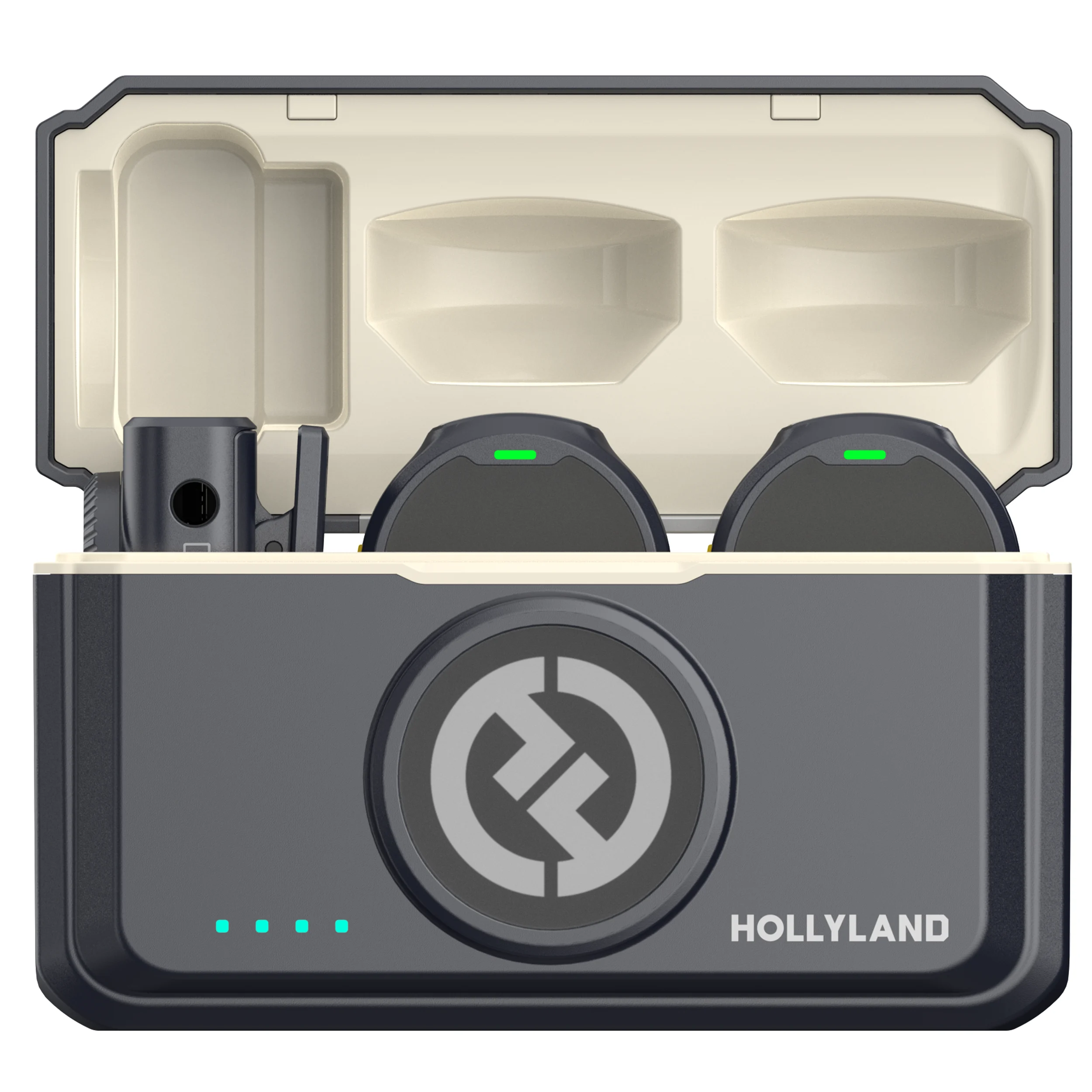 מערכת מיקרופון אלחוטית 2 משדרים HOLLYLAND LARK M2 DUO CAMERA