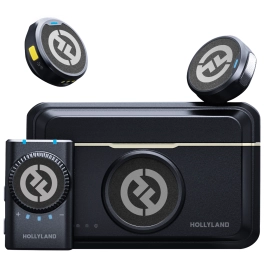 מערכת מיקרופון אלחוטית 2 משדרים HOLLYLAND LARK M2 DUO CAMERA
