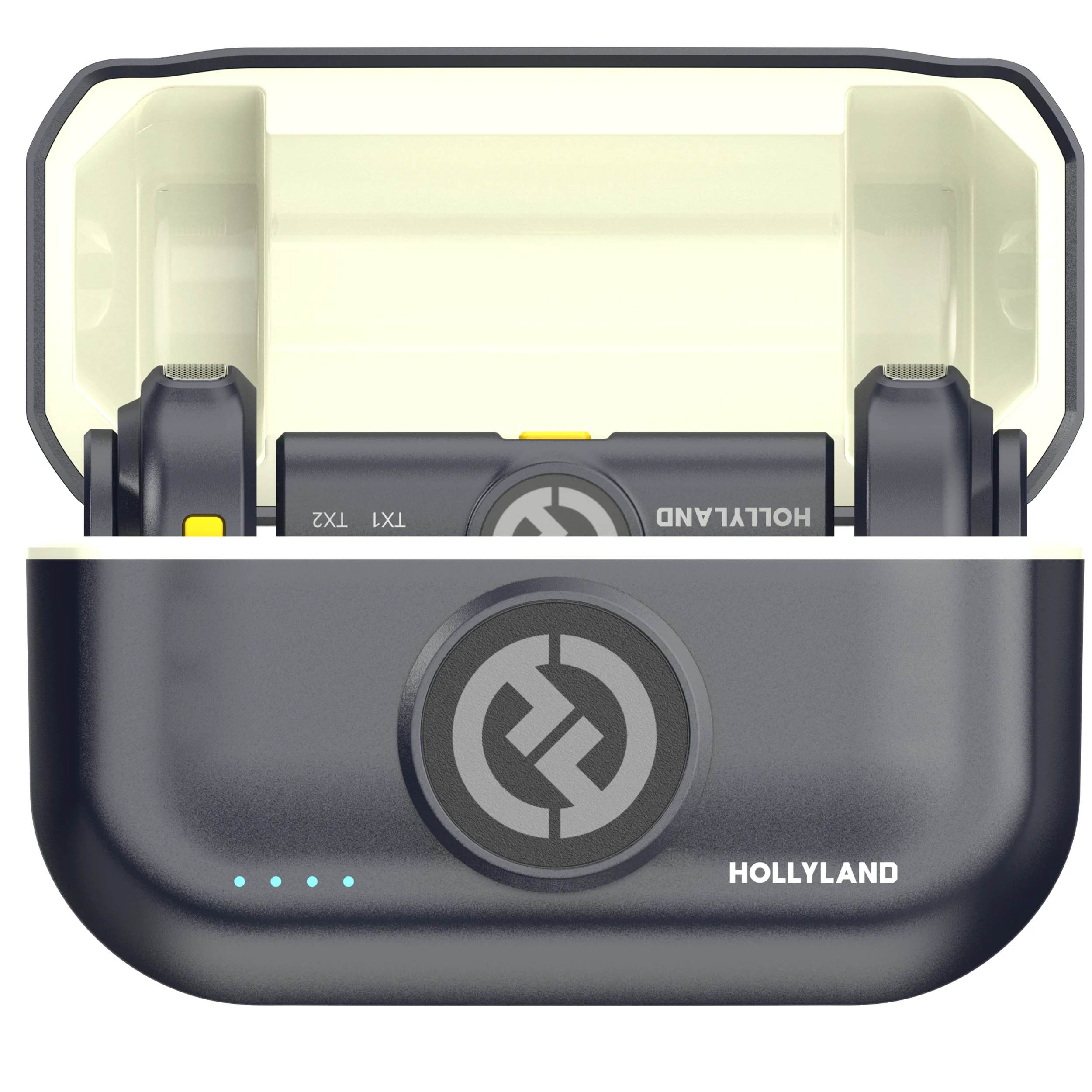 מערכת מיקרופון אלחוטית 2 משדרים  HOLLYLAND LARK M2 DUO IPHONE  (Lighting Plug)