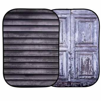 רקע דו כיווני מתקפל 1.5X2.1 מ' Lastolite Distressed Shutter/Door