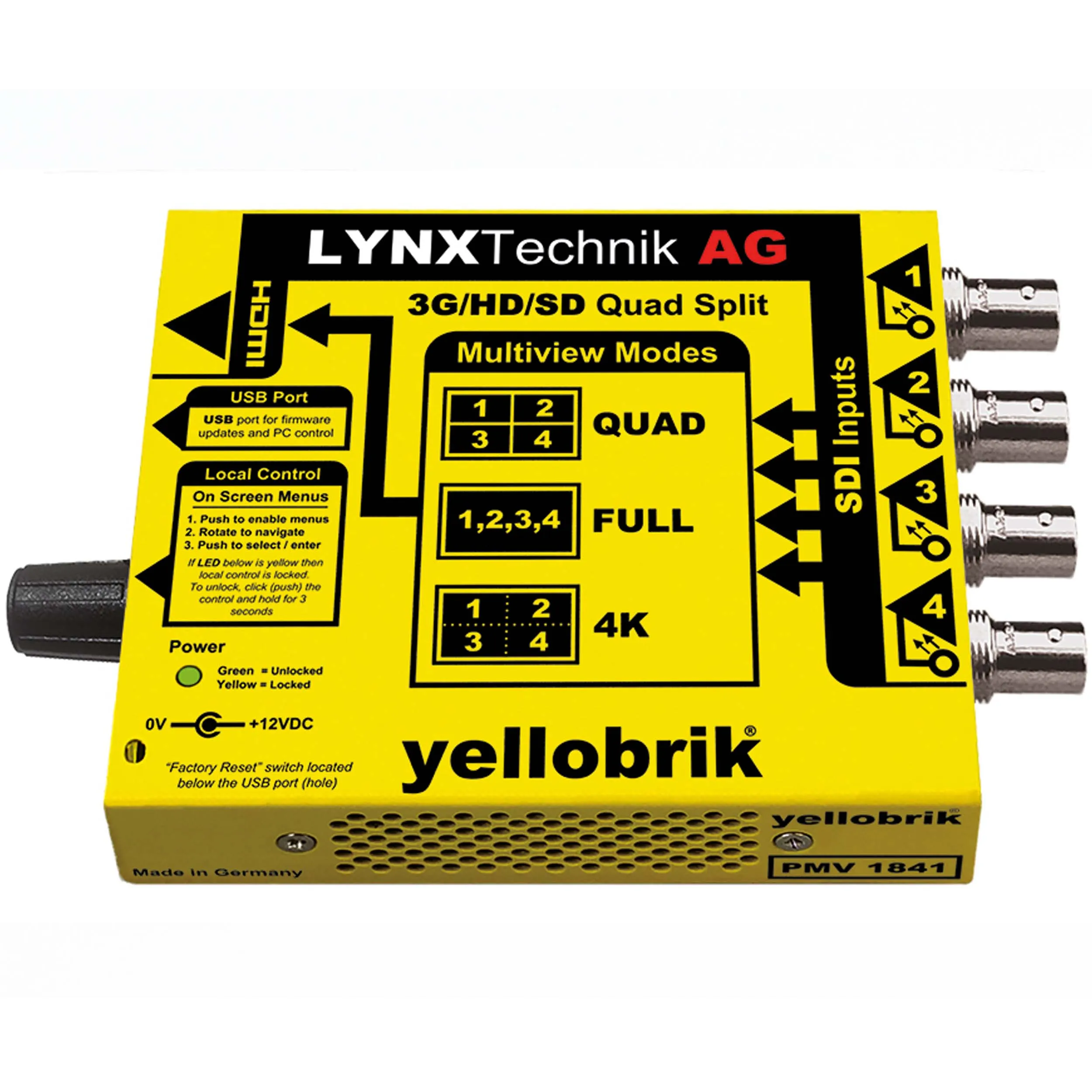 Lynx 3G/HD/SD Quad Split Multiviewer