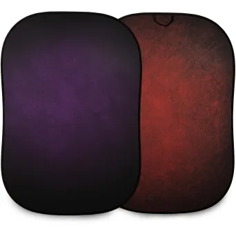 רקע דו כיווני מתקפל 1.5X2.1 מטר Lastolite Aubergine/Crimson