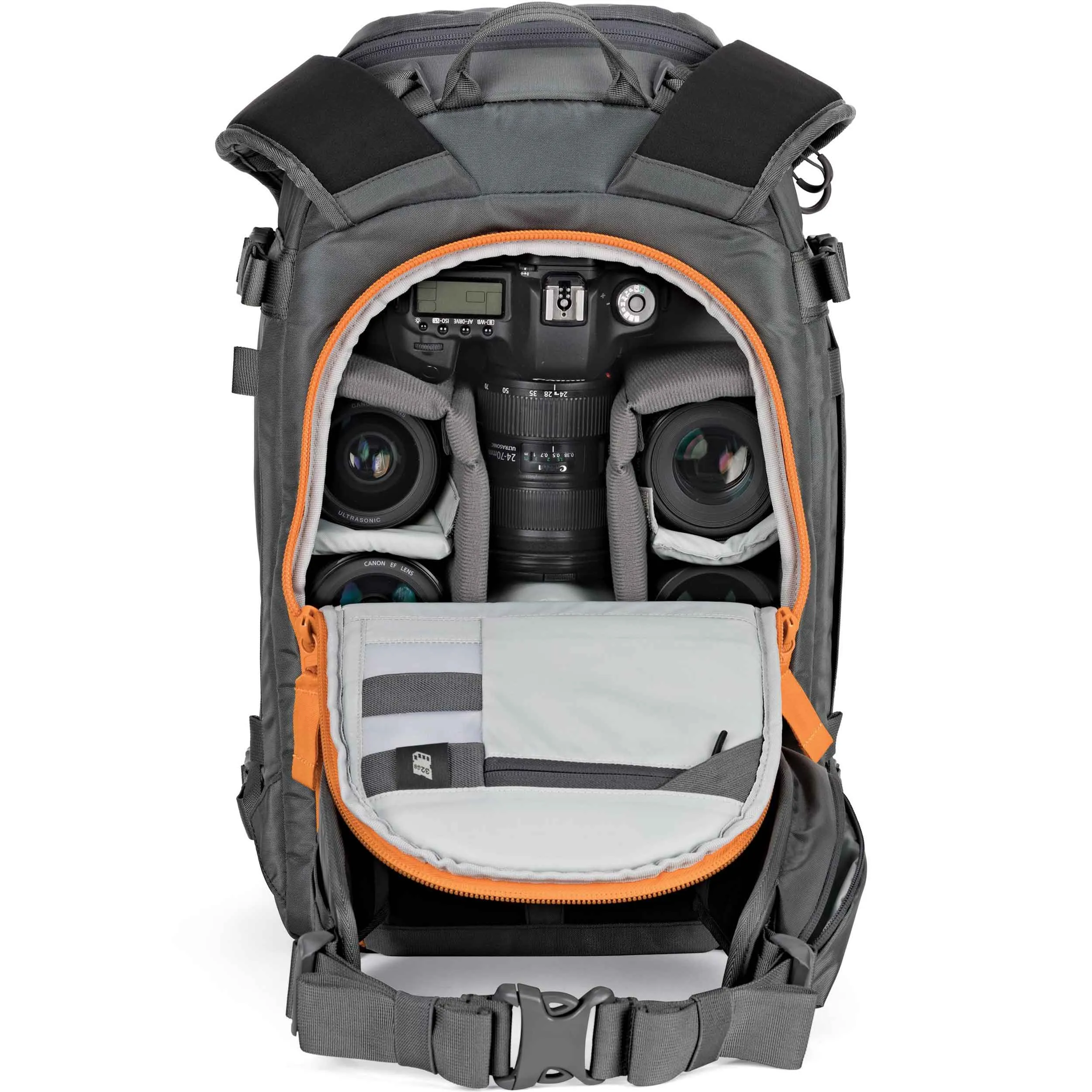 תיק גב אפור למצלמה Lowepro Whistler BP 350 AW II