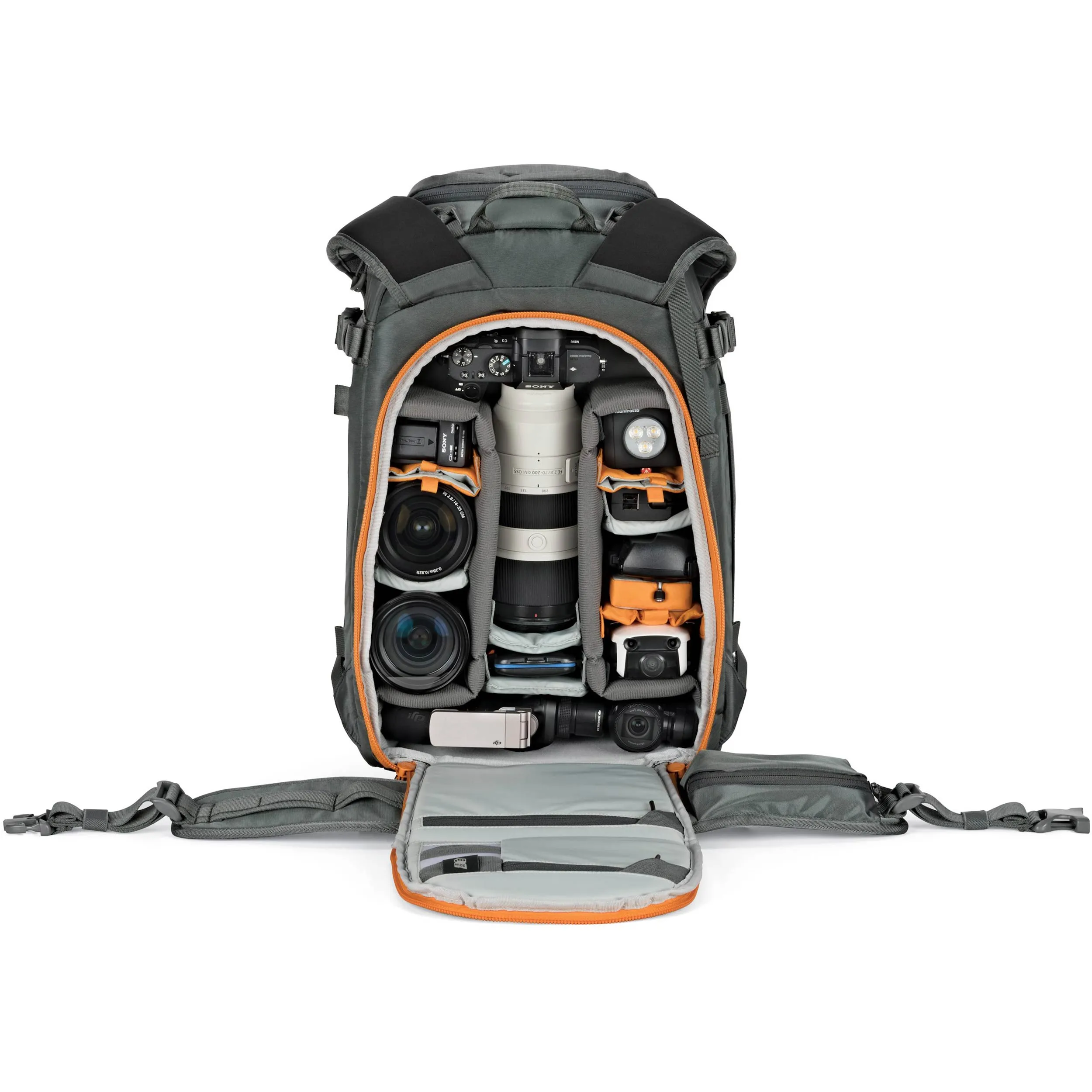 תיק גב אפור למצלמה Lowepro Whistler BP 350 AW II