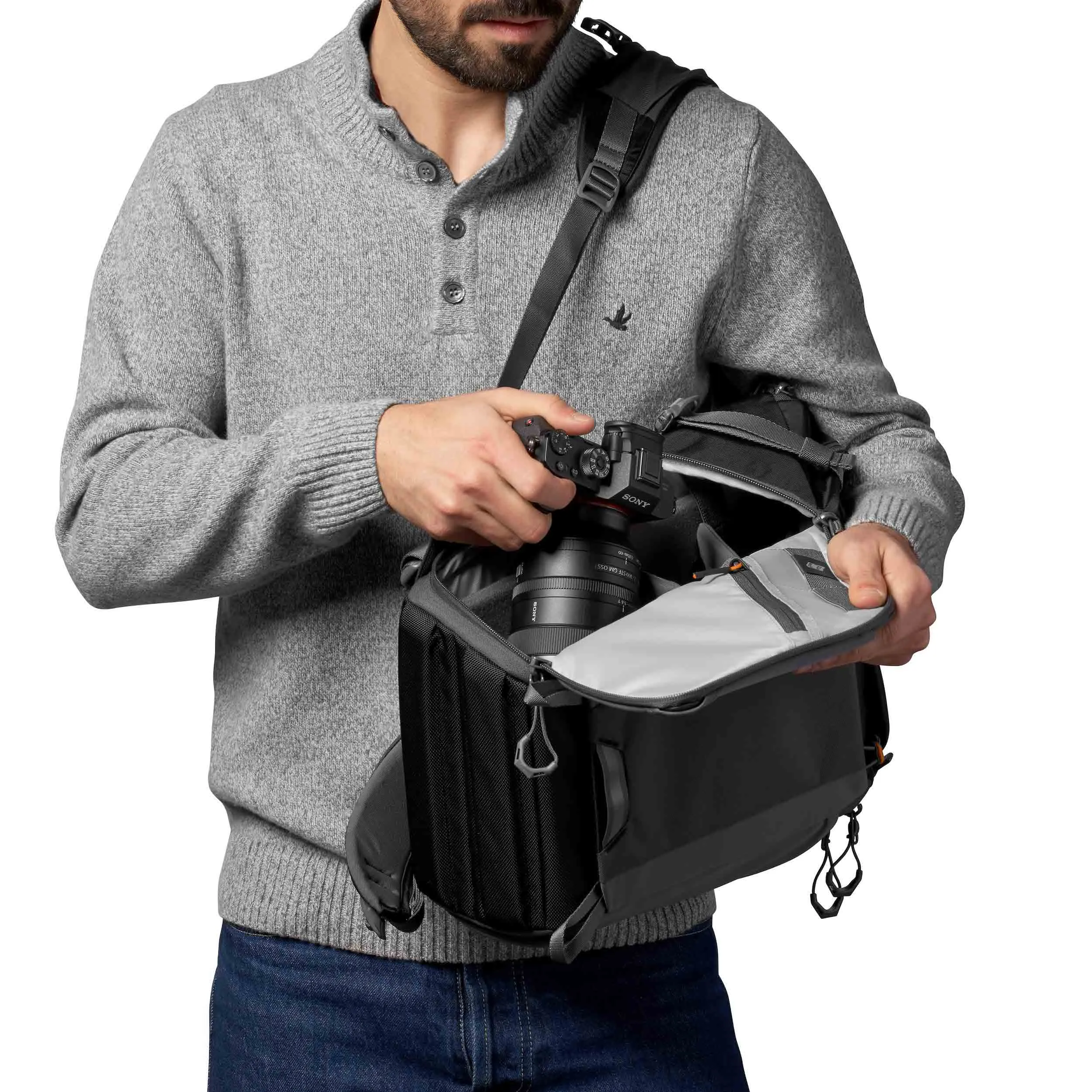 תיק גב למצלמה Lowepro Photo Active BP 200 AW - שחור