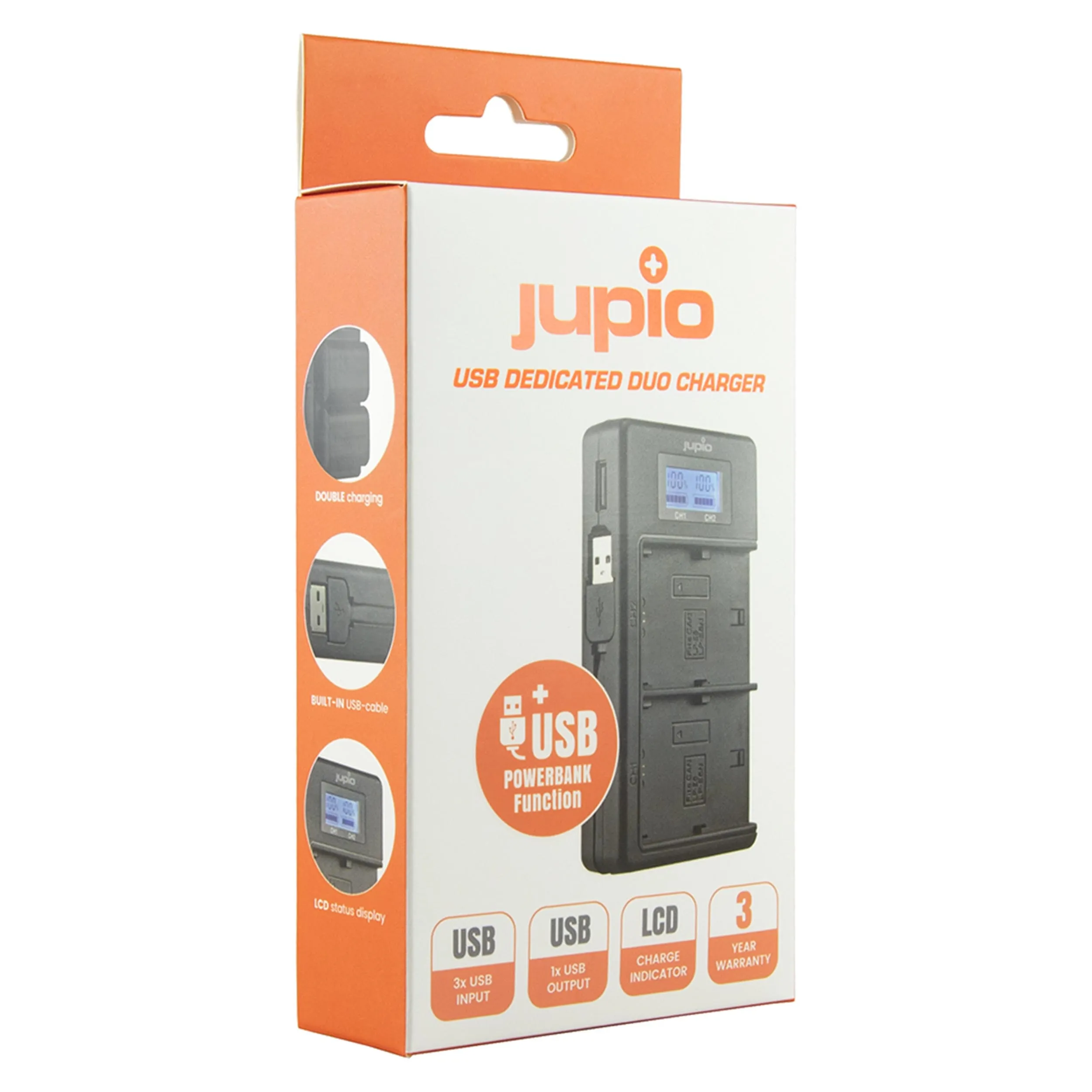 מטען כפול USB ייעודי לסוללות Canon LP-E17