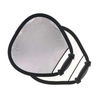 רפלקטור מתקפל 45 ס"מ כסוף/לבן Lastolite Trigrip