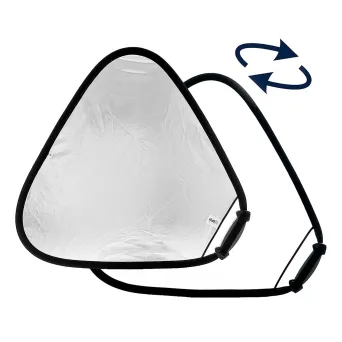 רפלקטור מתקפל 75 ס"מ כסוף/לבן Lastolite Trigrip
