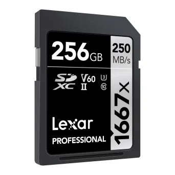 כרטיס זיכרון Lexar 256GB 1667x SDHC™/SDXC™ UHS-II