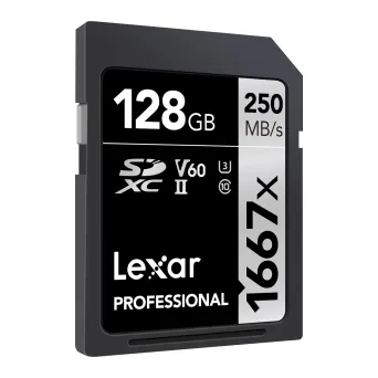כרטיס זכרון Lexar 128GB 1667x SDHC™/SDXC™ UHS-I