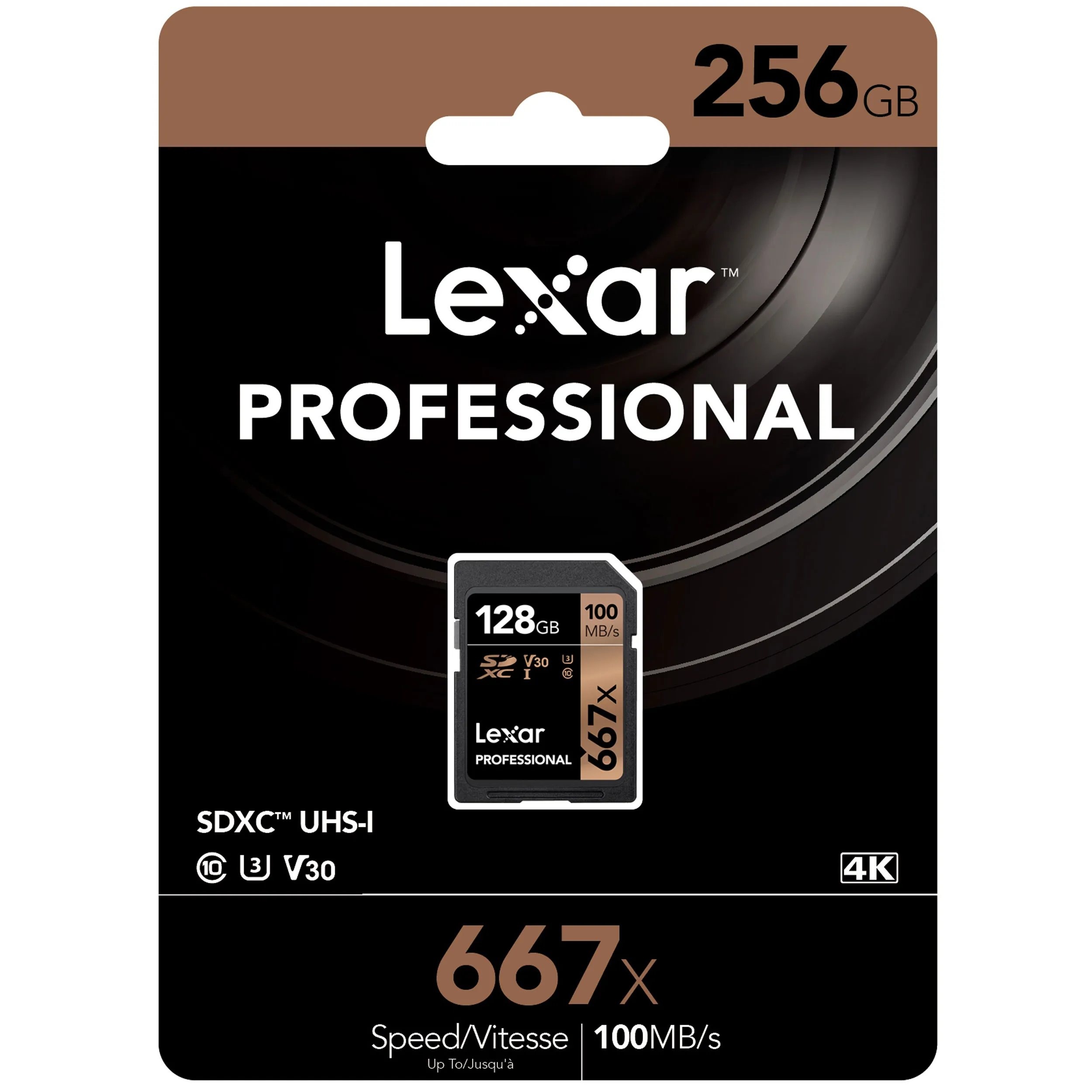 כרטיס זיכרון Lexar 256GB 667x SDHC™/SDXC™ UHS-I