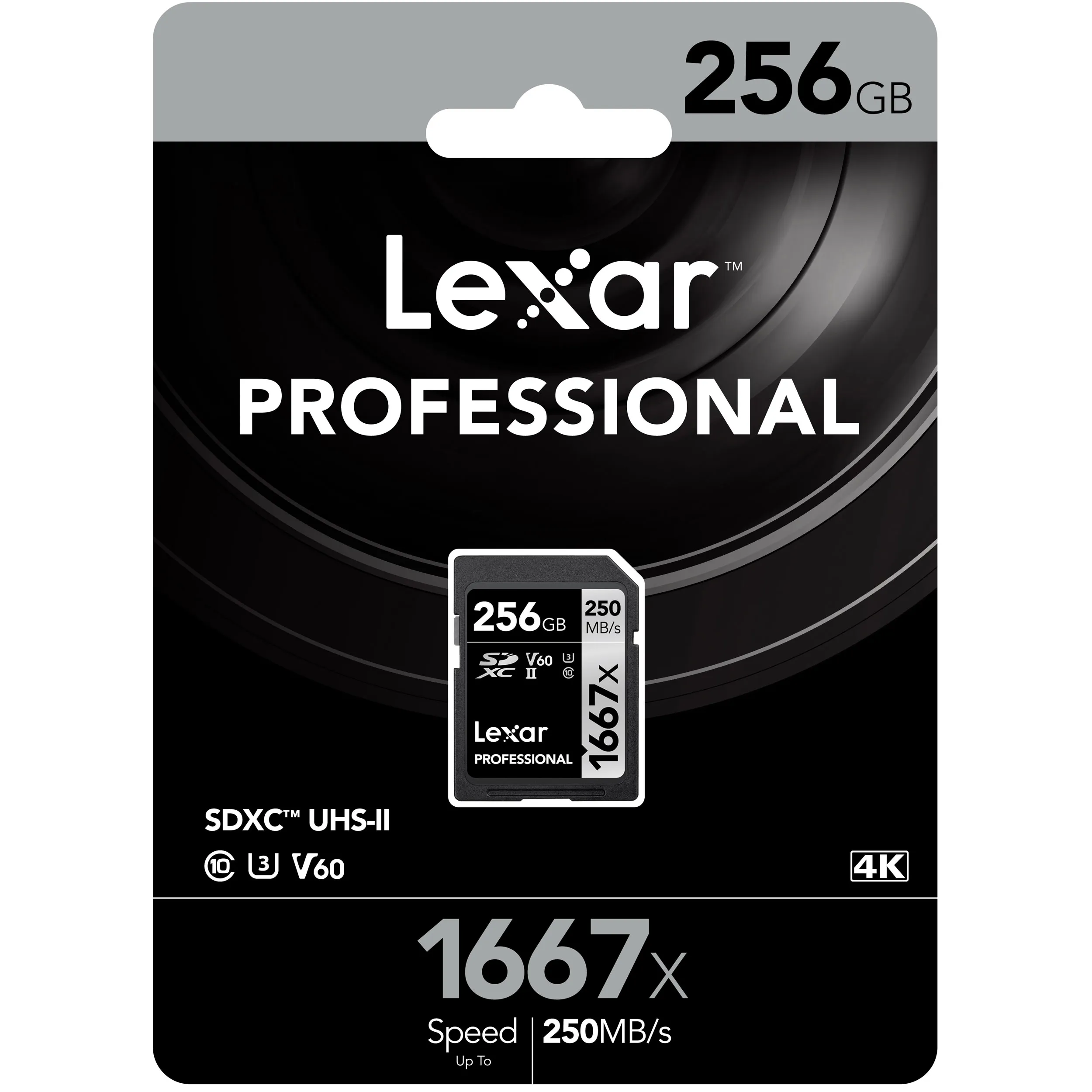 כרטיס זיכרון Lexar 256GB 1667x SDHC™/SDXC™ UHS-II