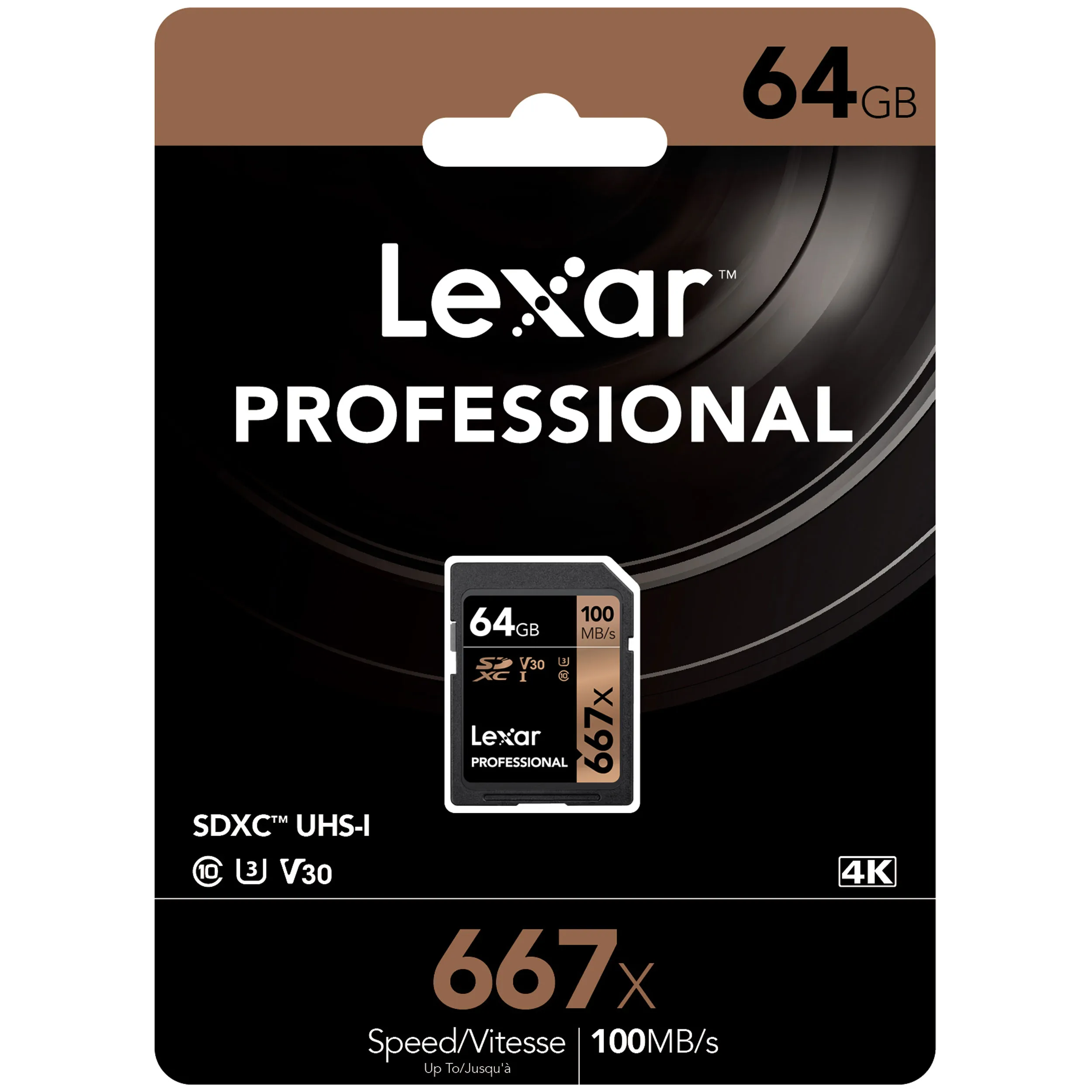 כרטיס זיכרון Lexar 64GB 667x SDHC™/SDXC™ UHS-I