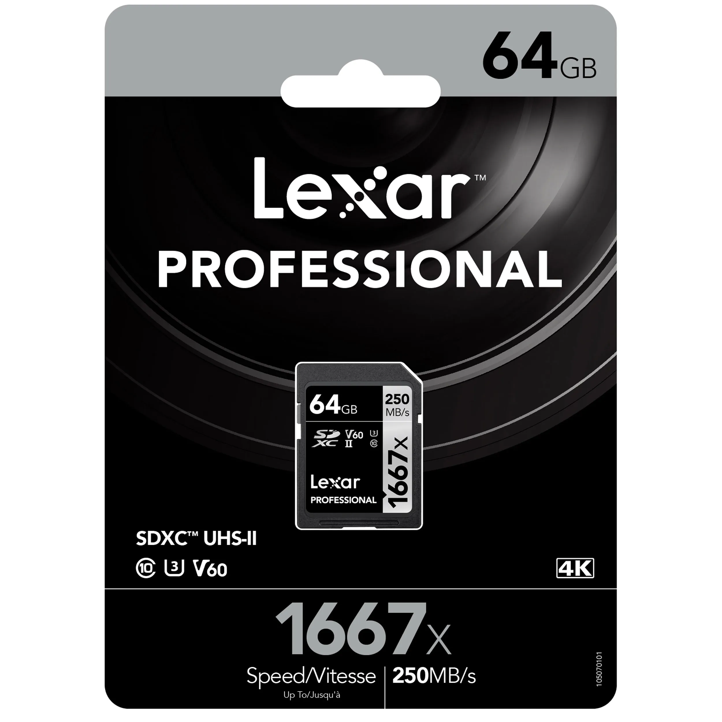 כרטיס זיכרון Lexar 64GB 1667x SDHC™/SDXC™ UHS-II