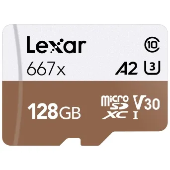 כרטיס זיכרון Lexar 128GB 667x microSDHC™/microSDXC™ UHS-I