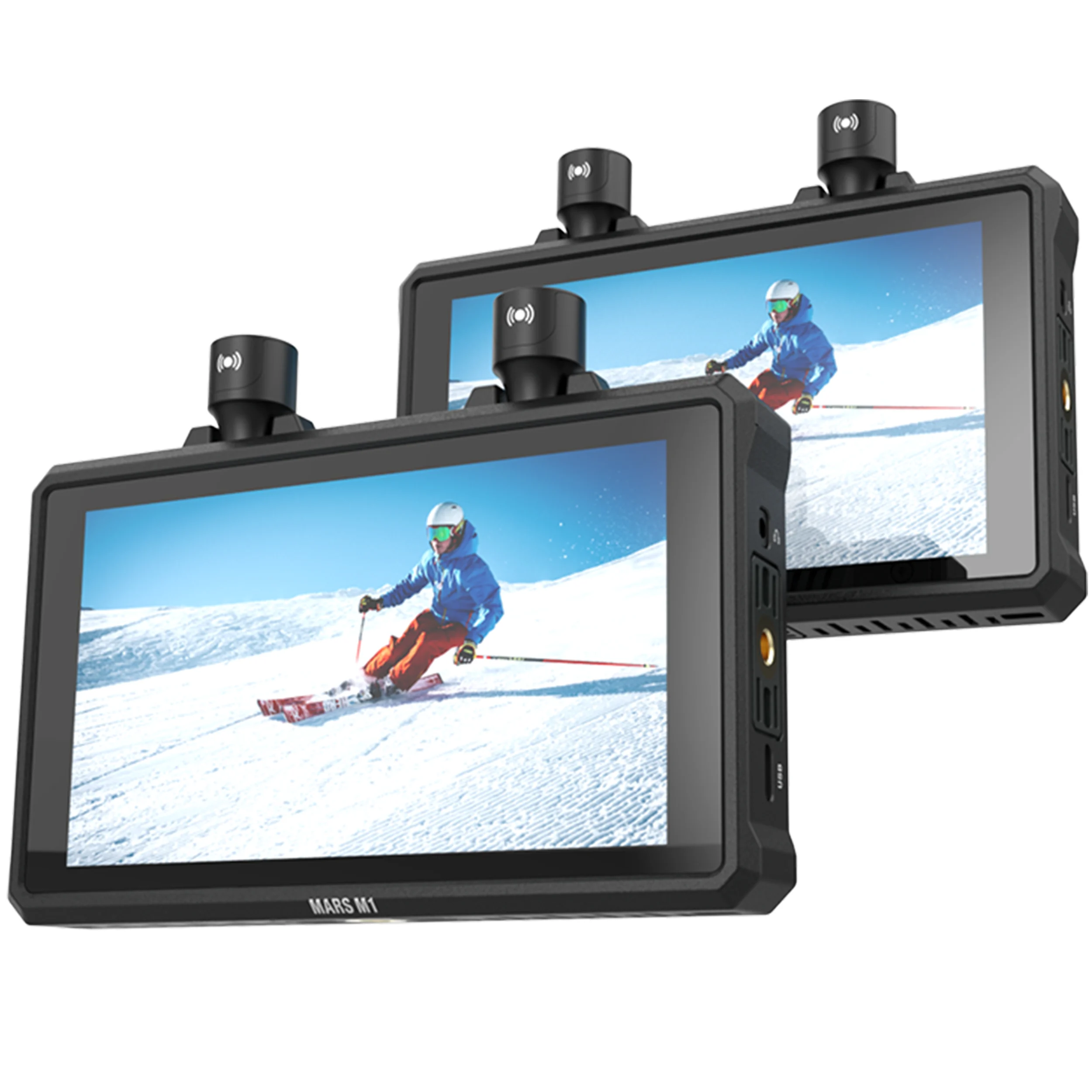 זוג מוניטורים 5.5" משדר/מקלט וידאו Hollyland MARS M1 Enhanced Kit