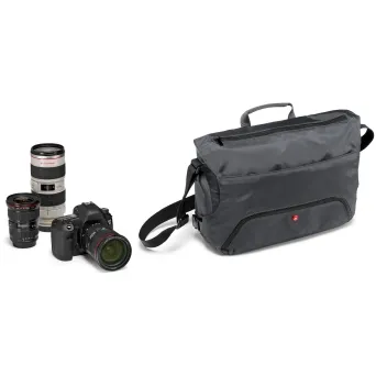 תיק מסנג'ר למצלמה Manfrotto Advanced camera messenger Befree Grey, top opening