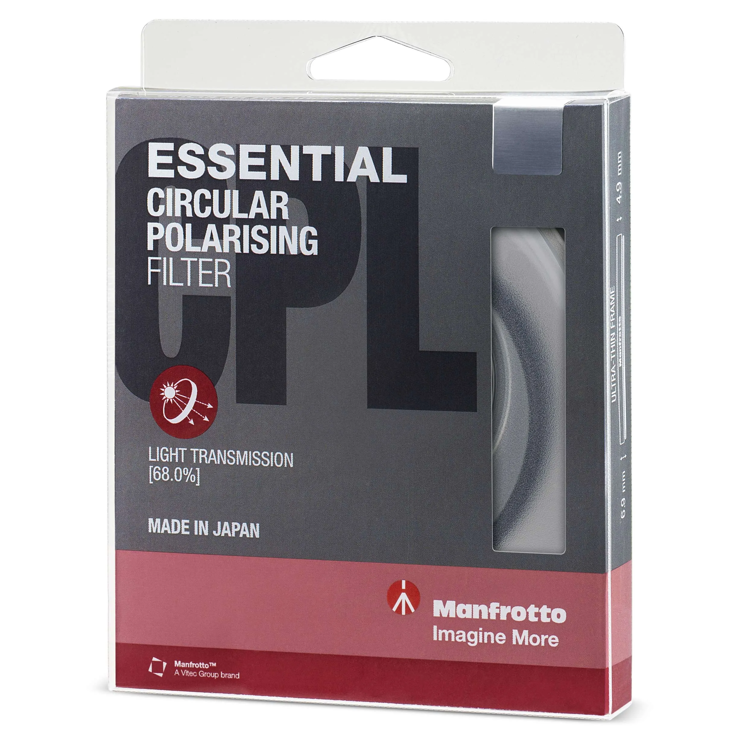 פילטר מקטב 72 מ"מ Manfrotto Essential CPL
