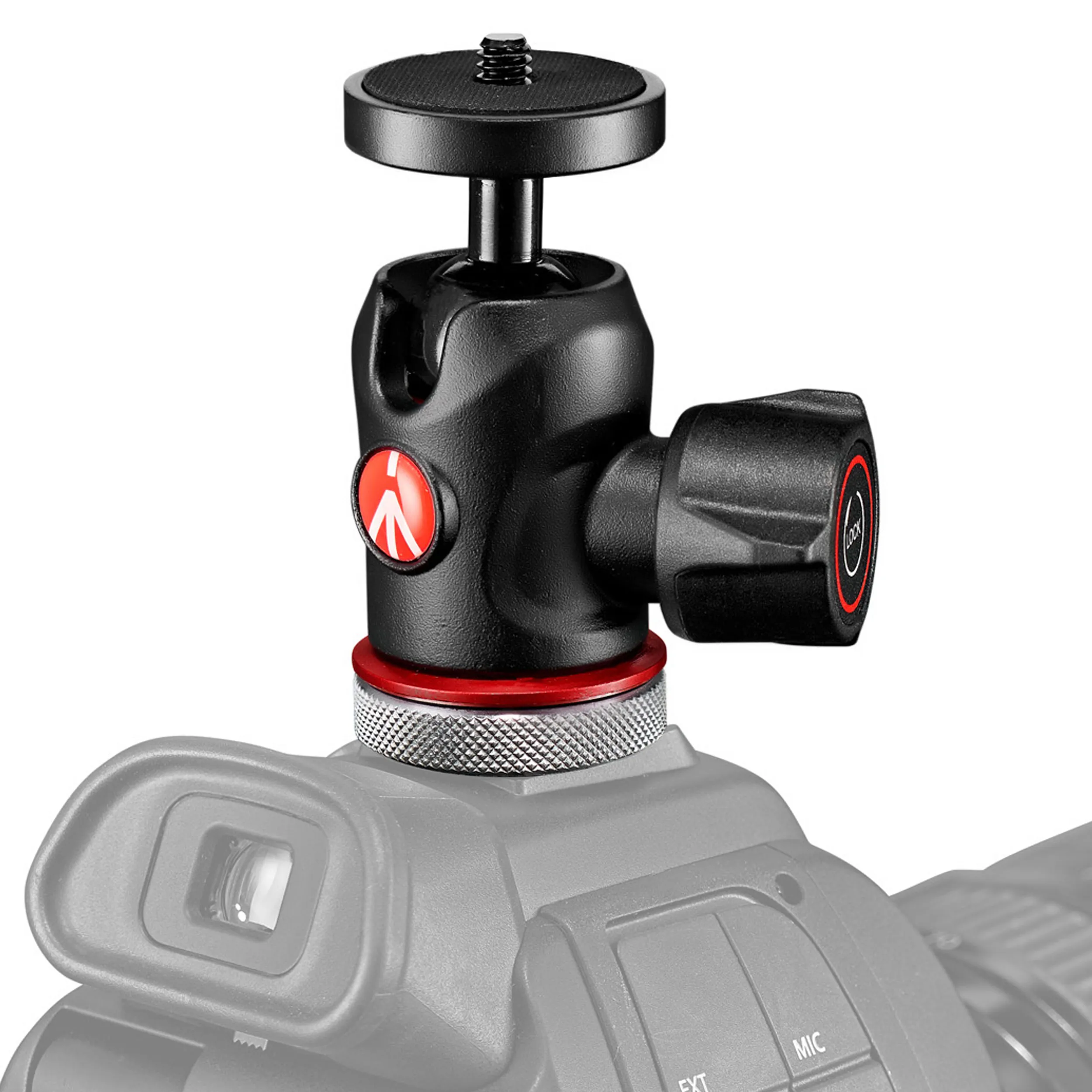 ראש כדורי קטן עם חיבור למצלמה Manfrotto MH492LCD-BH