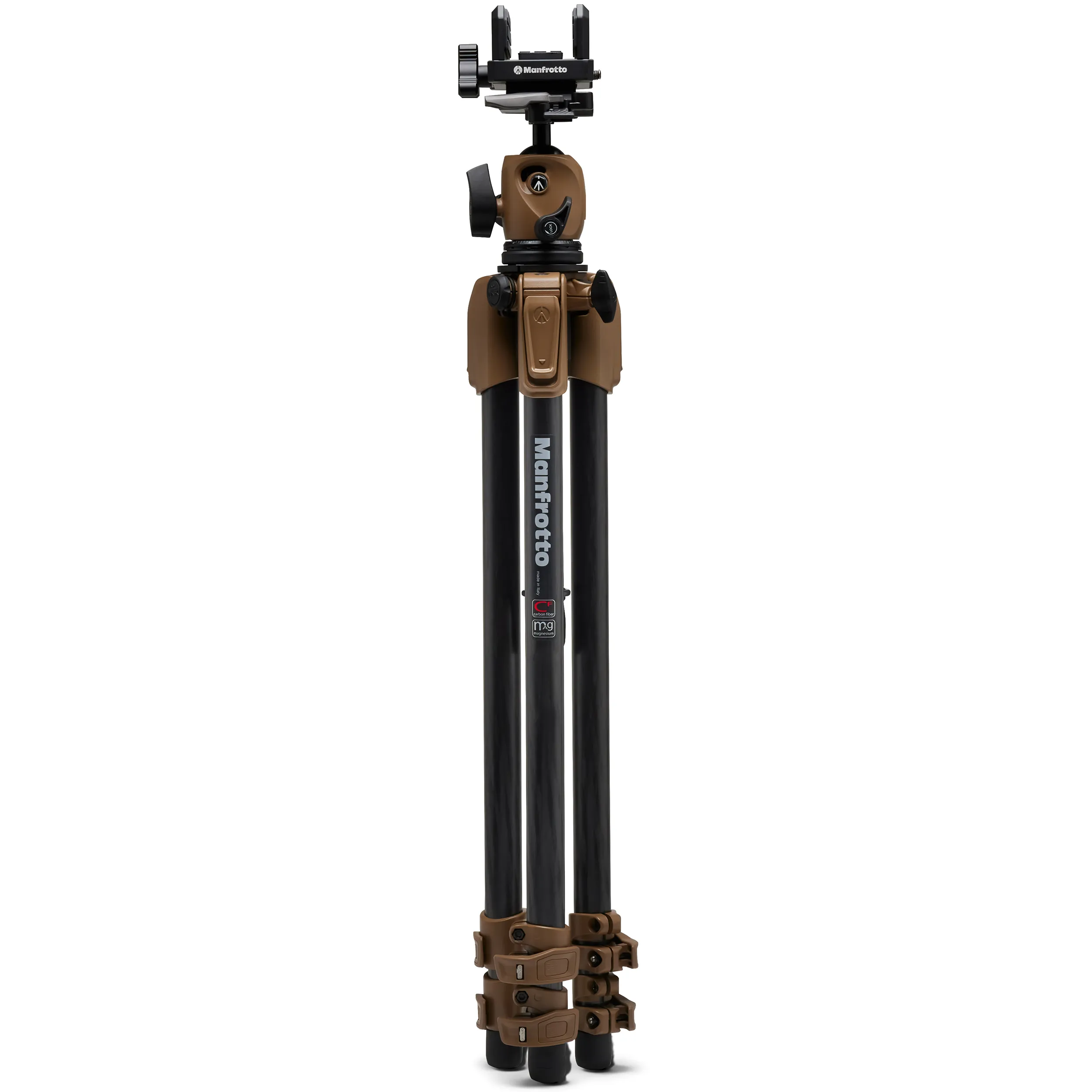 חצובת סיבי פחמן לנשק סדרה 055 עם ראש כדורי Manfrotto Alpha S.H.O.T