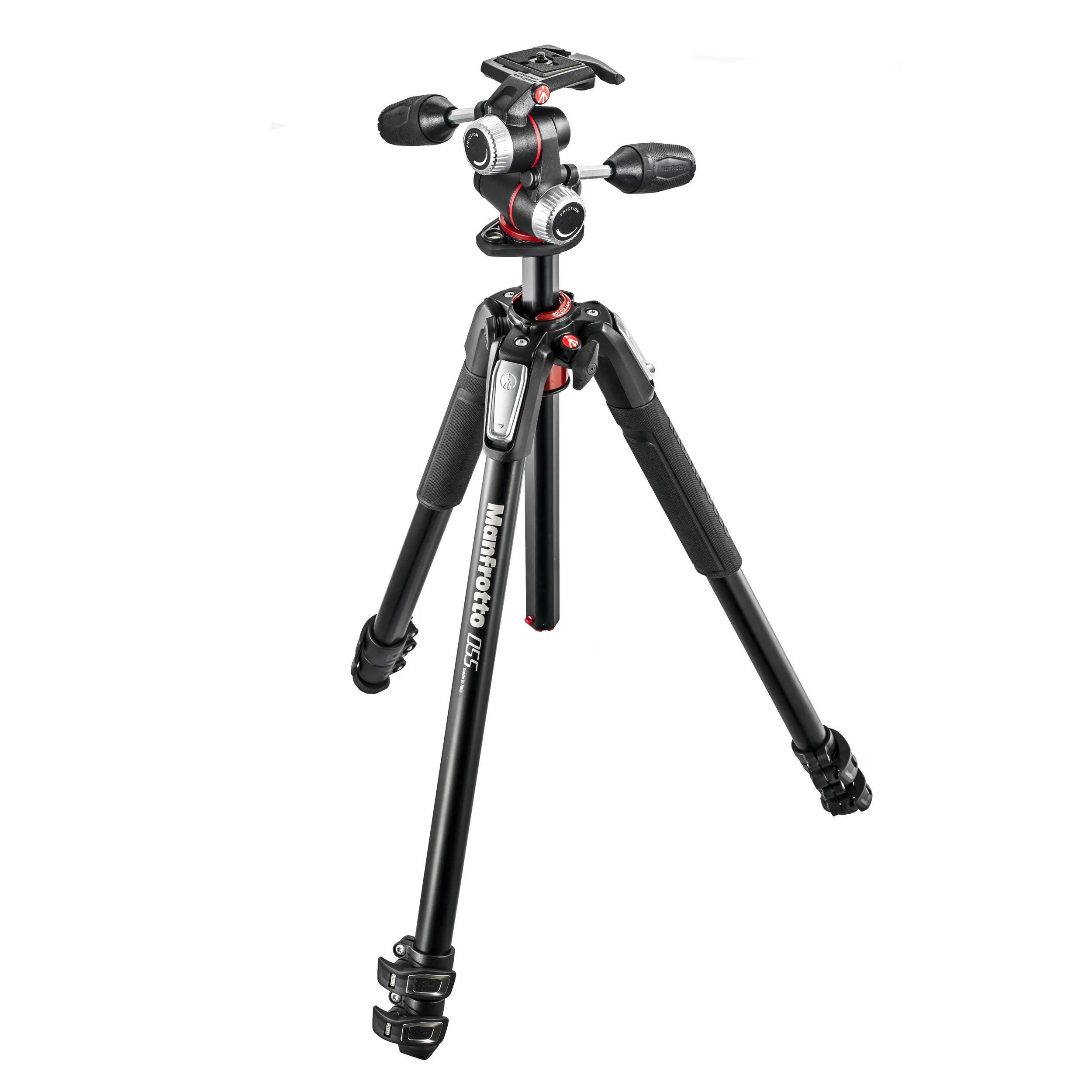 חצובה למצלמת סטילס עם ראש 3 צירים - קיט Manfrotto MK055XPRO3-3W