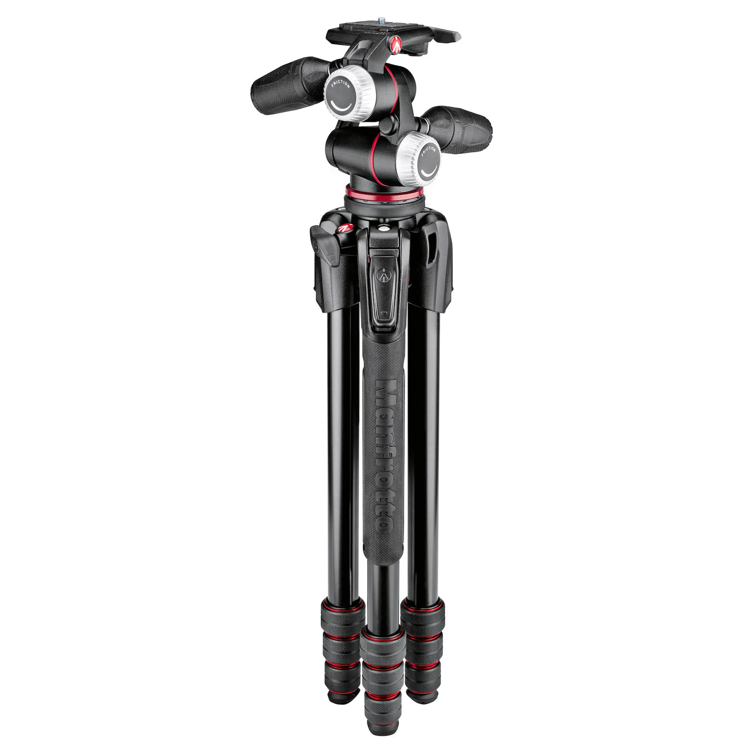 קיט חצובת סטילס עם ראש 3 צירים Manfrotto MK190GOA4-3WX