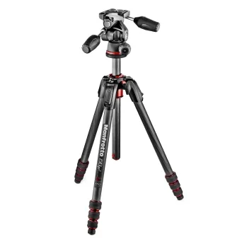 קיט חצובת סטילס עם ראש תלת ממד Manfrotto MK190GOC4TB-3W