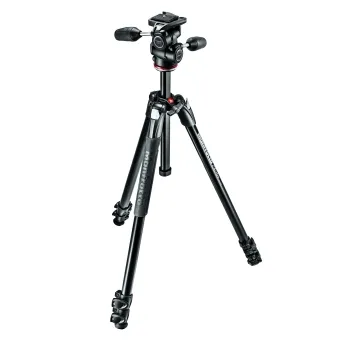 קיט חצובת סטילס עם ראש 3 צירים Manfrotto MK290XTA3-3W