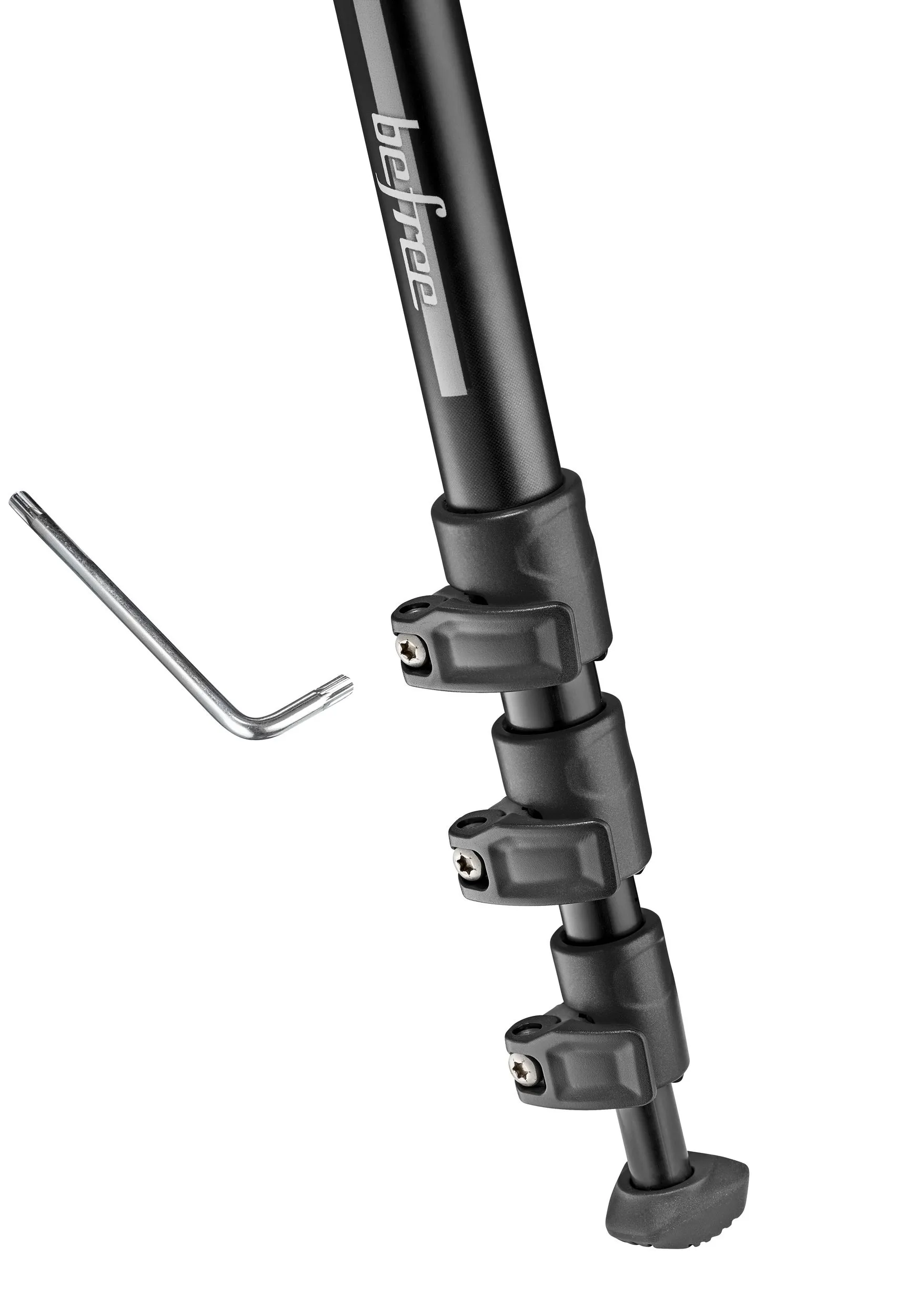 קיט חצובת סטילס קומפקטית עם ראש כדורי BEFREE GREY