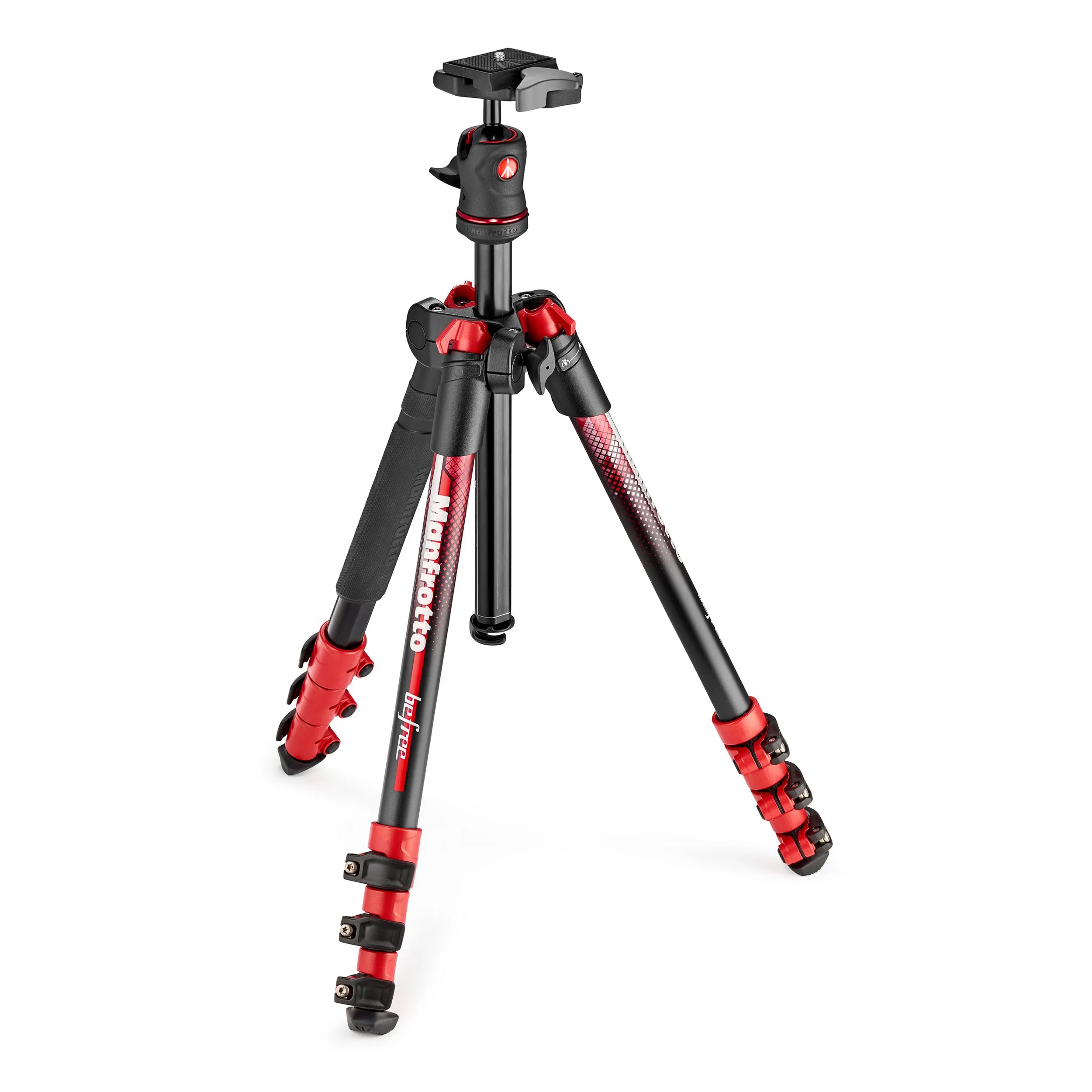 קיט חצובת סטילס קומפקטית עם ראש כדורי BEFREE RED
